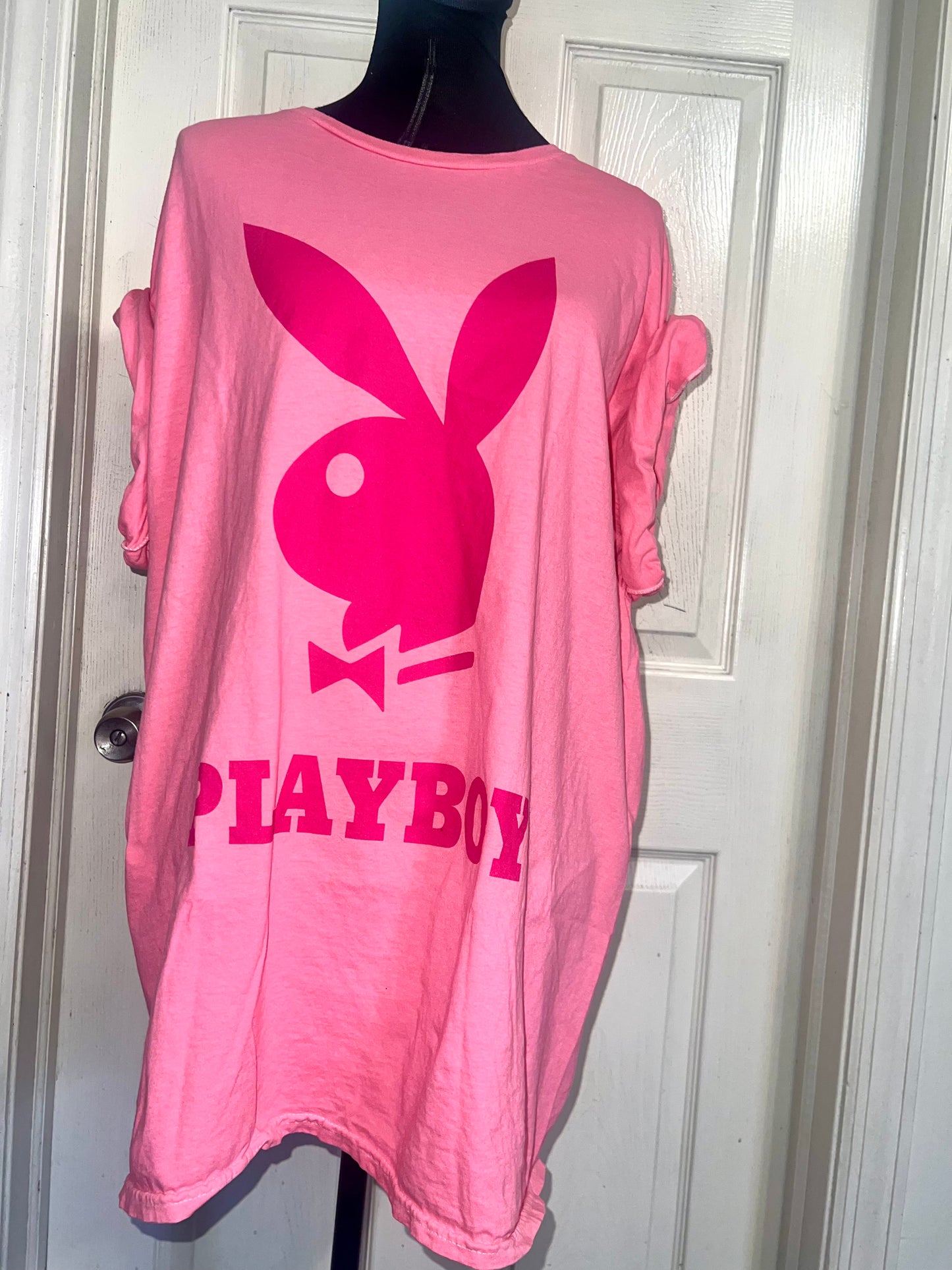 Playboy Oversized Distressed Tee