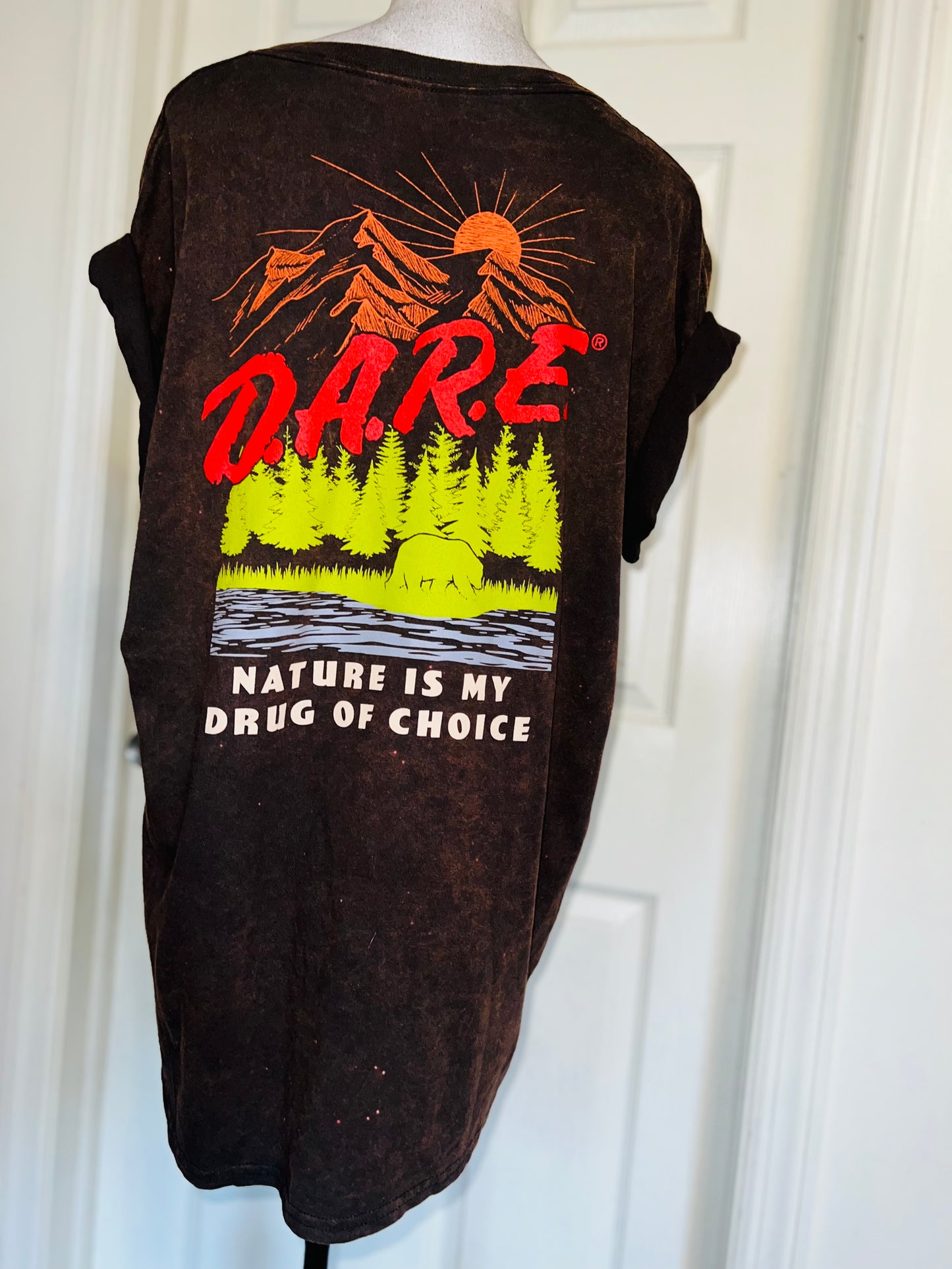 D.A.R.E Double Sided Oversized Distressed Tee