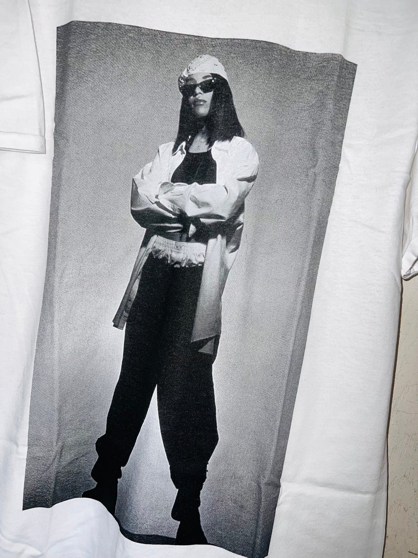 Aaliyah Oversized Distressed Tee