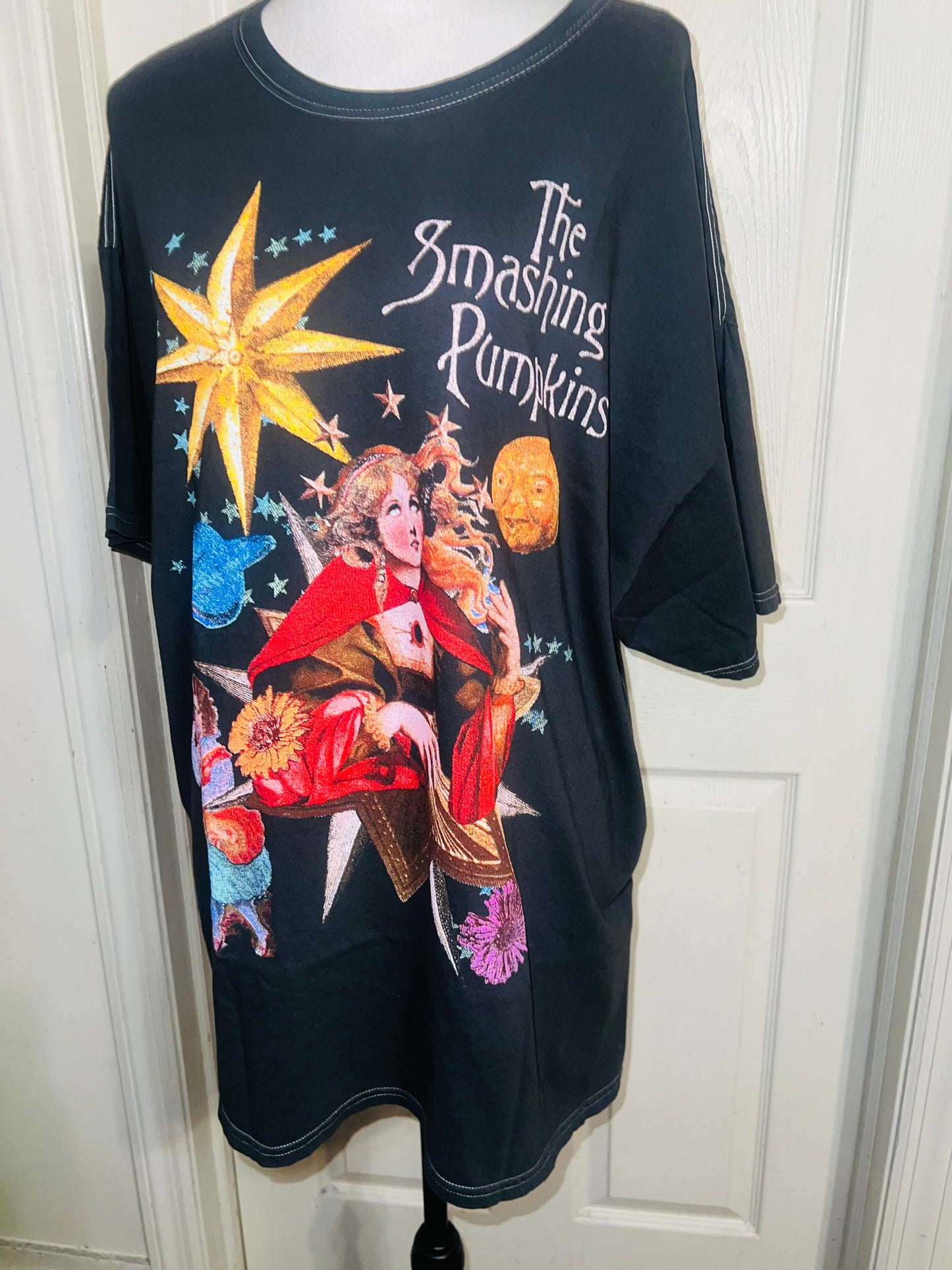 The Smashing Pumpkins Oversized Distressed Tee