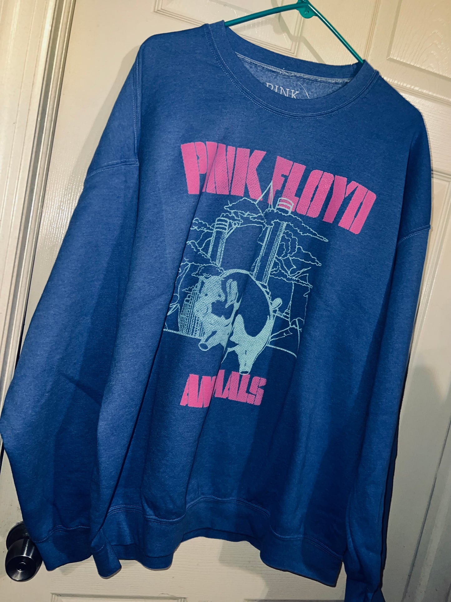 Pink Floyd Animals Oversized Distressed Sweatshirt