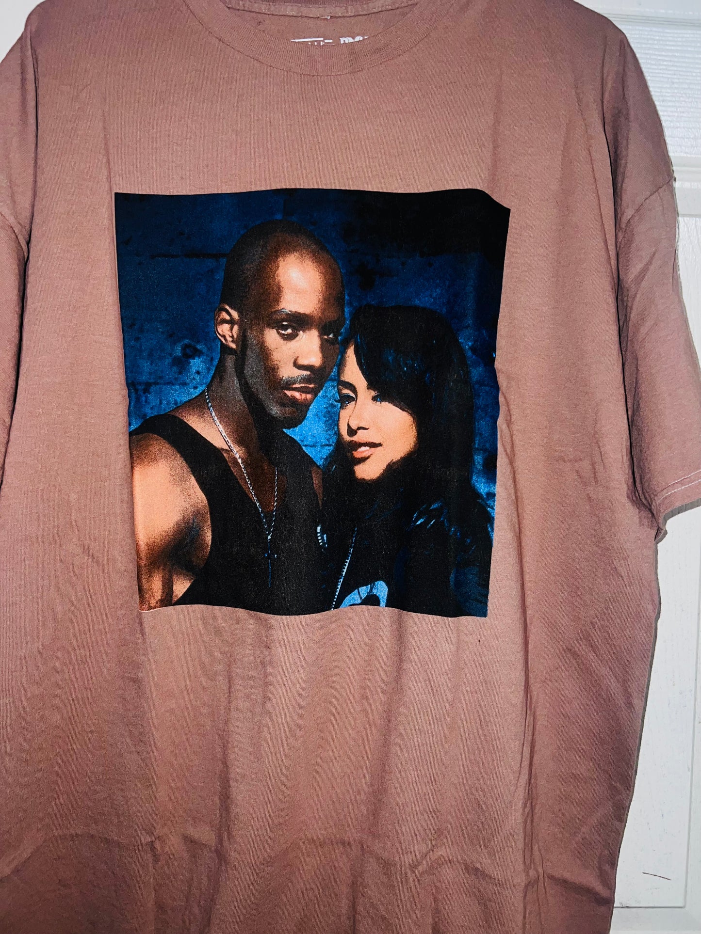 Aaliyah and DMX Oversized Distressed Tee
