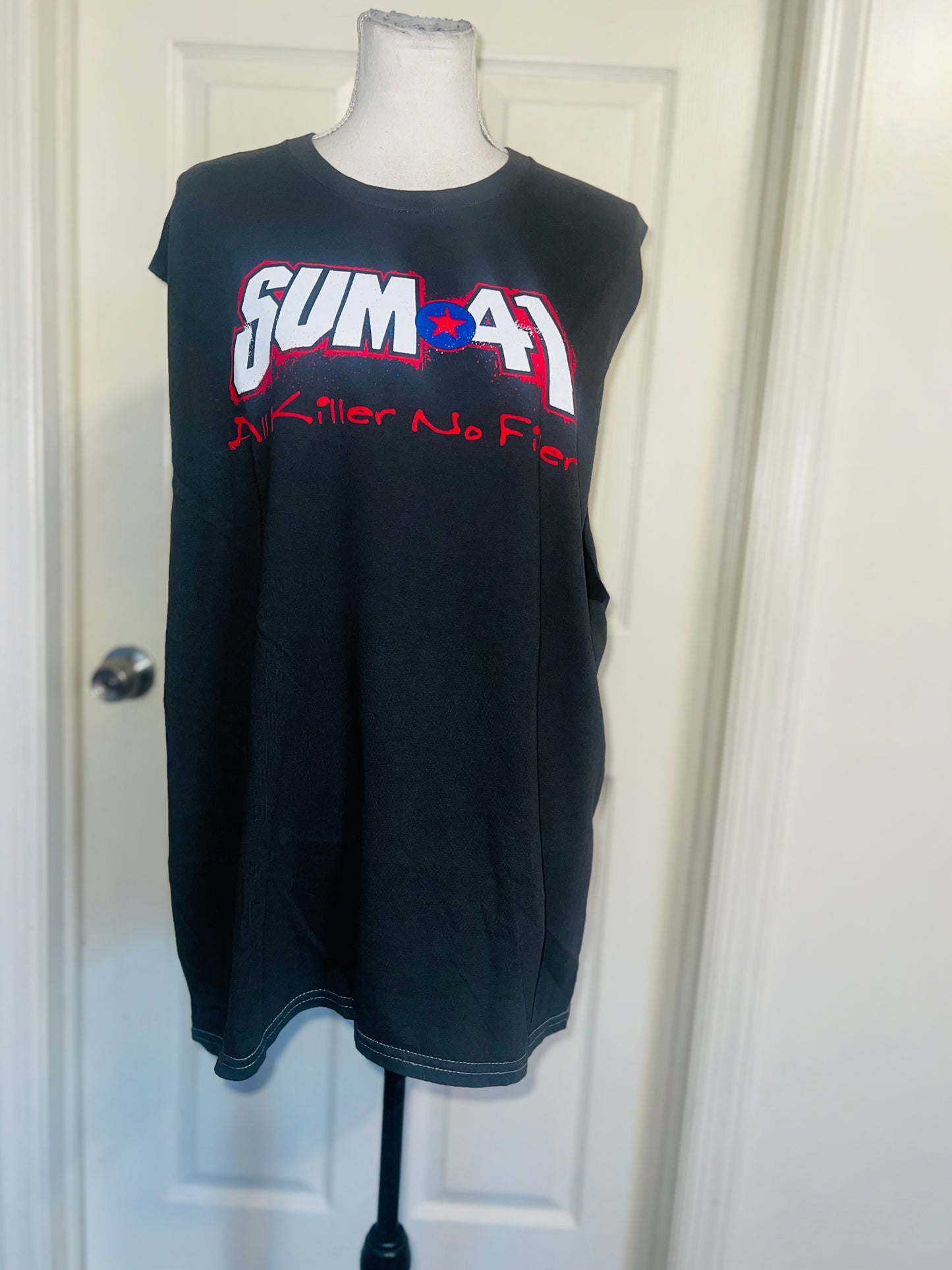 Sum 41 Double Sided Oversized Distressed Tank