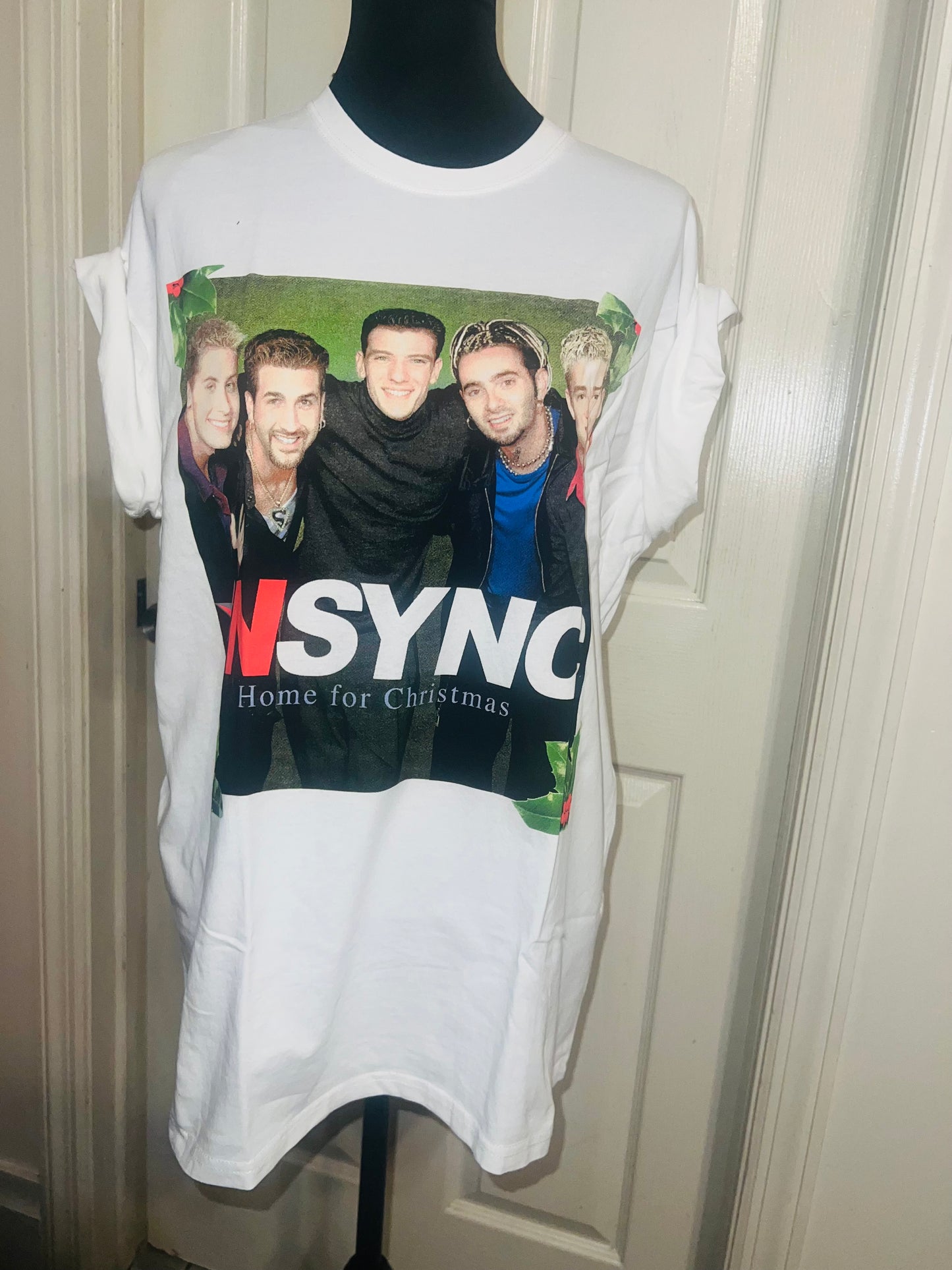 NSYNC Christmas Oversized Distressed Tee