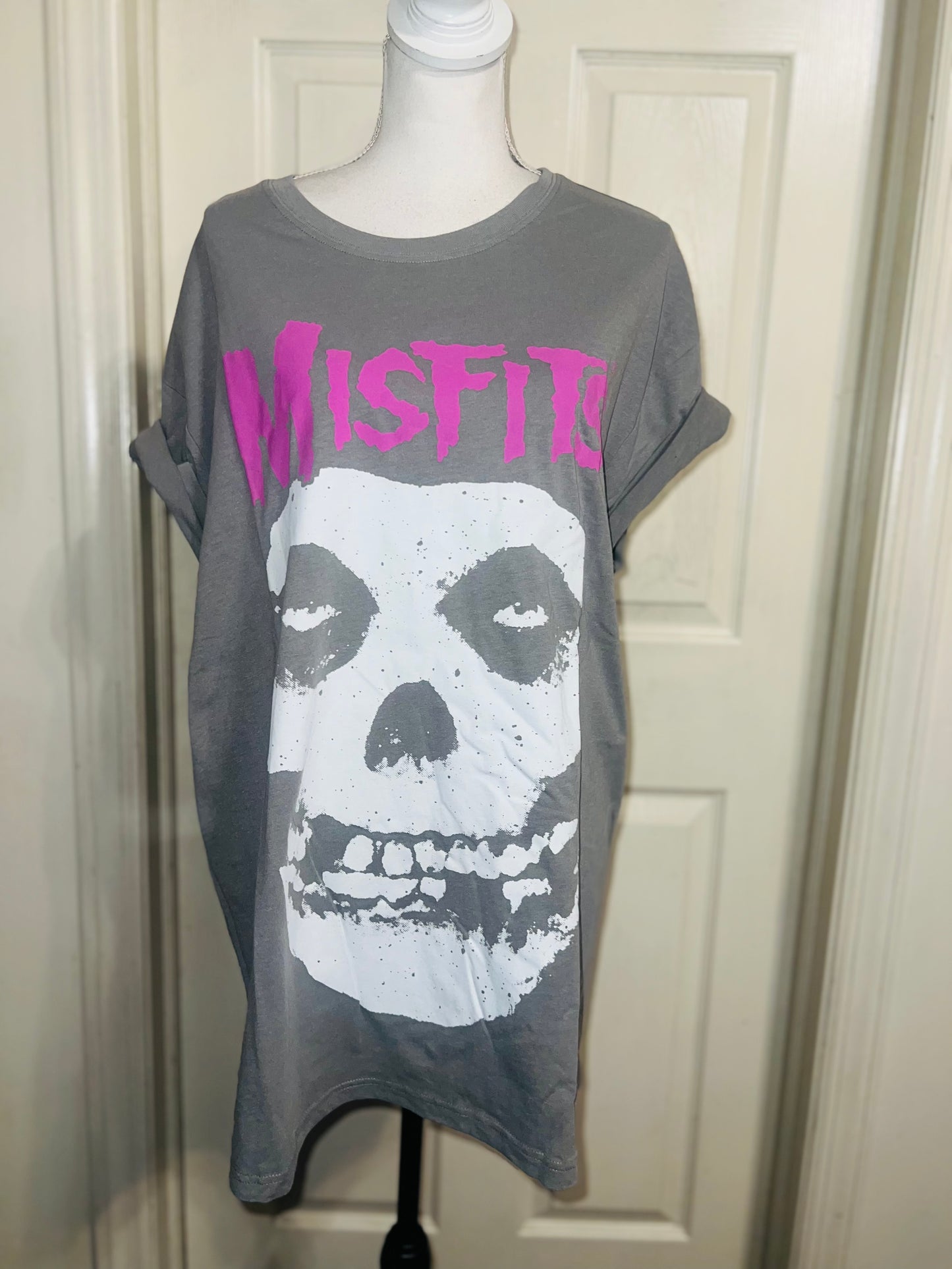 Misfits Double Sided Oversized Distressed Tee