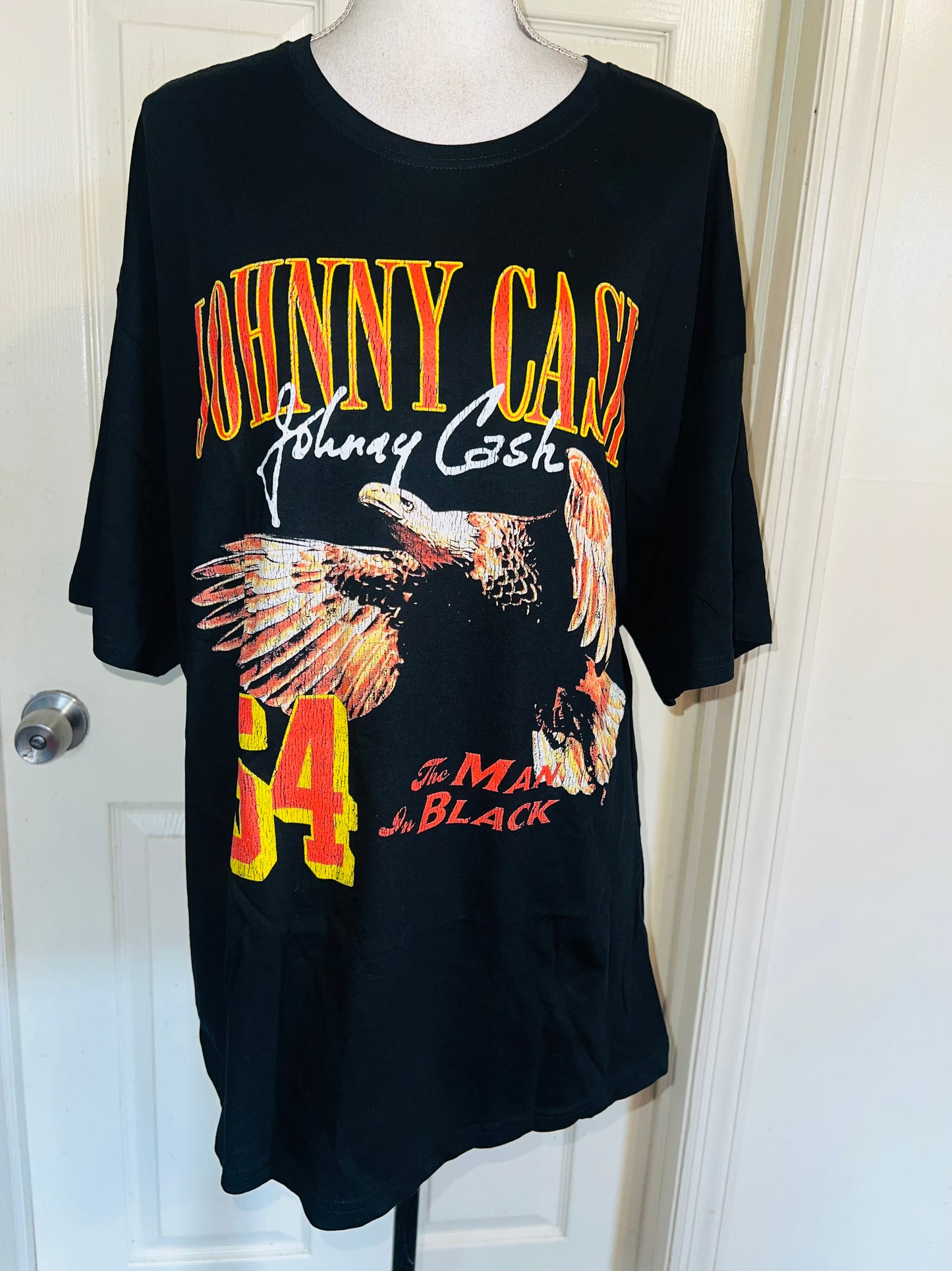 Johnny Cash Double Sided Oversized Distressed Tee