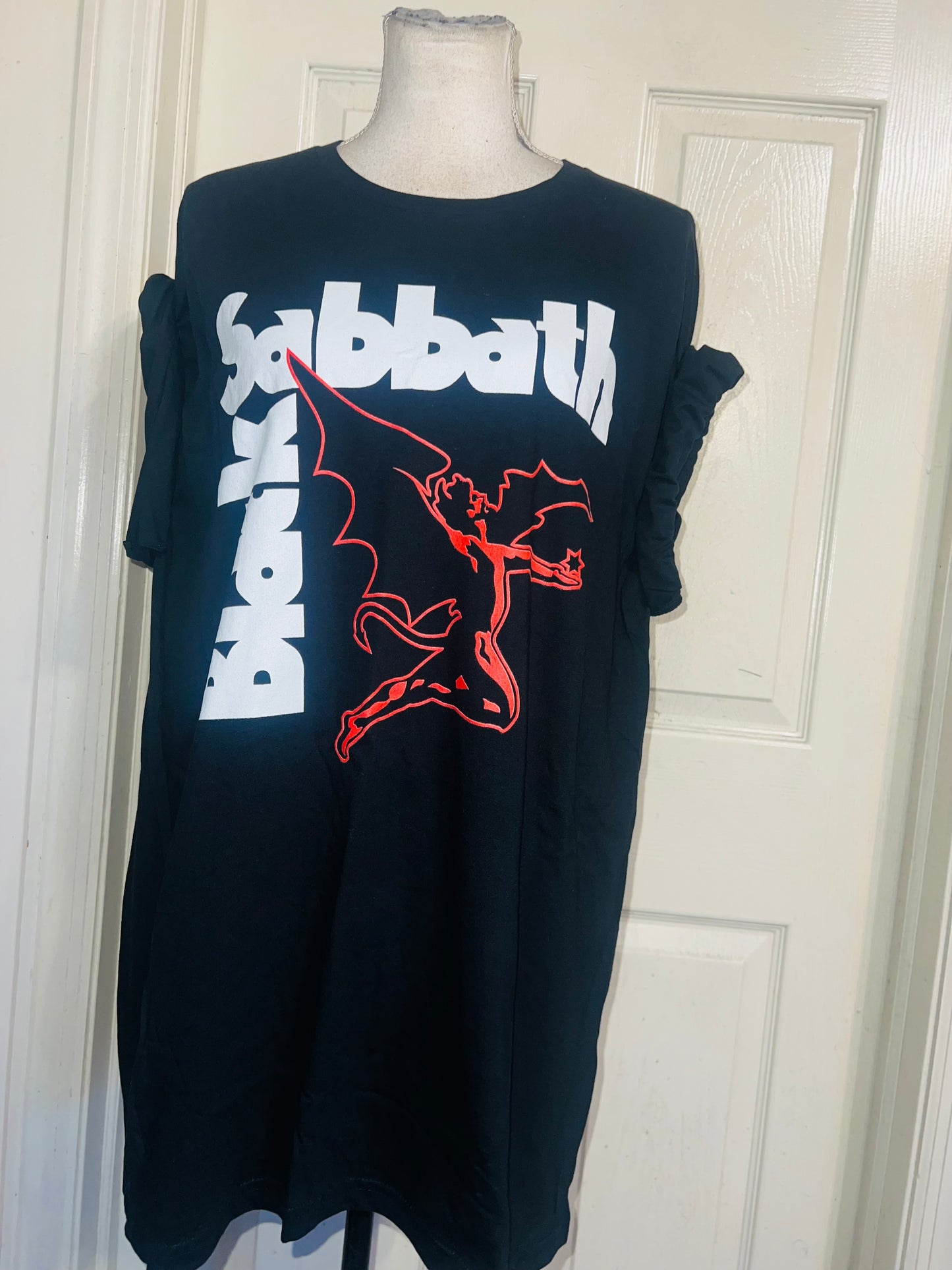 Black Sabbath Oversized Distressed Tee