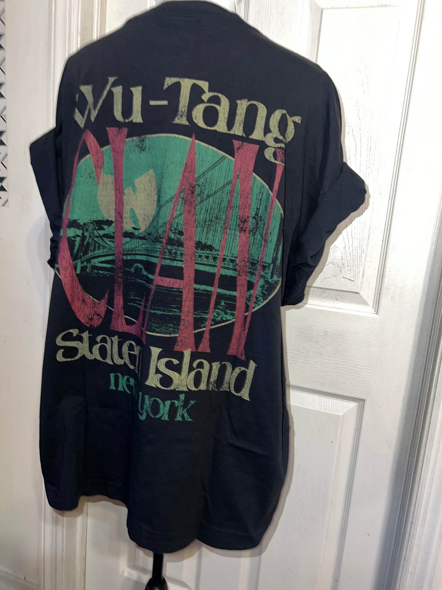 Wu-Tang Clan Double Sided Oversized Distressed Tee