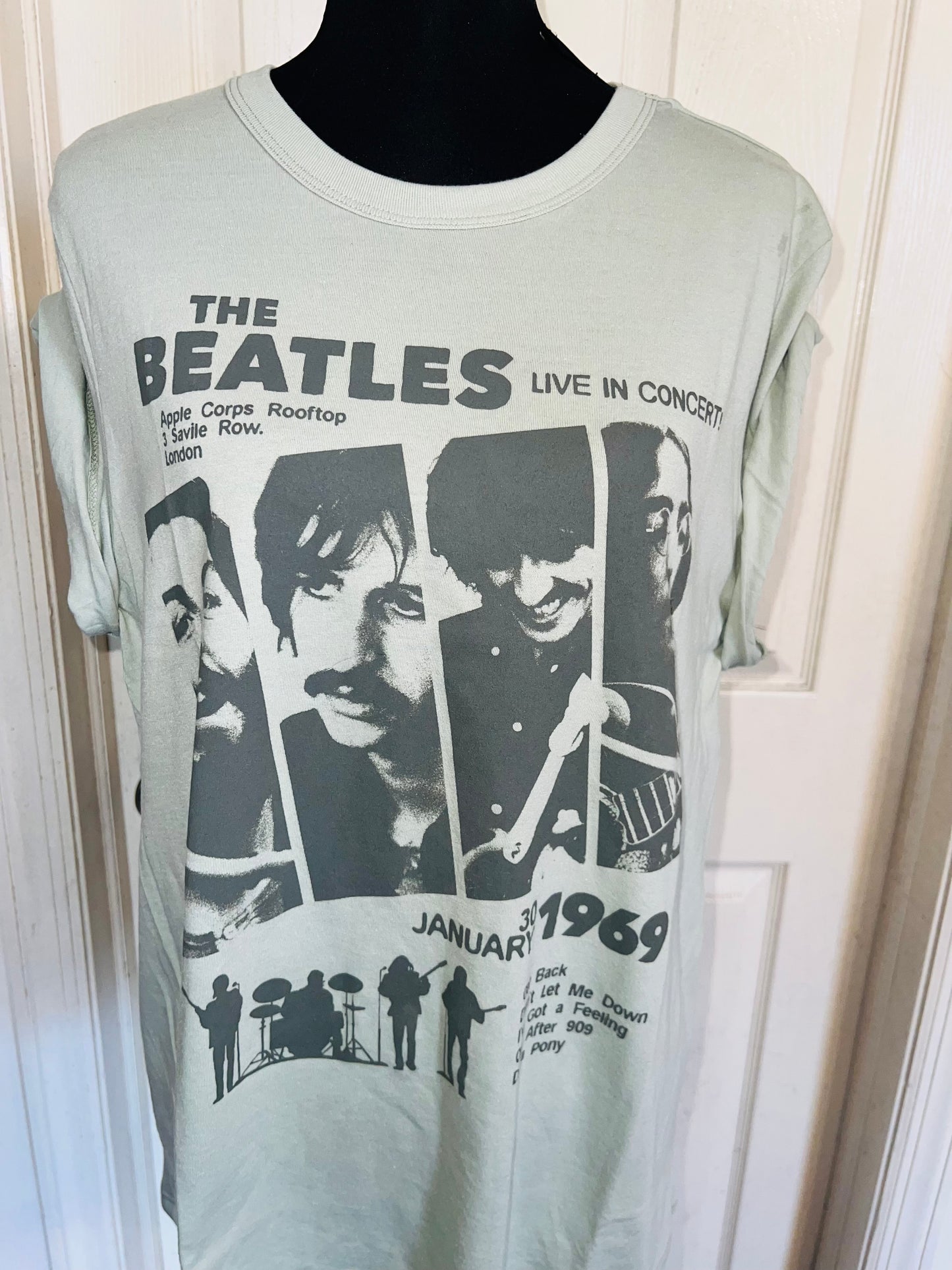 The Beatles Oversized Distressed Tee