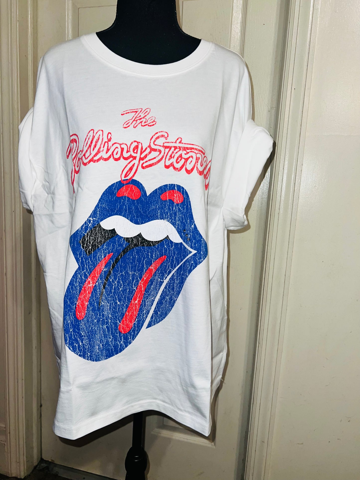 The Rolling Stones Oversized Distressed Tee