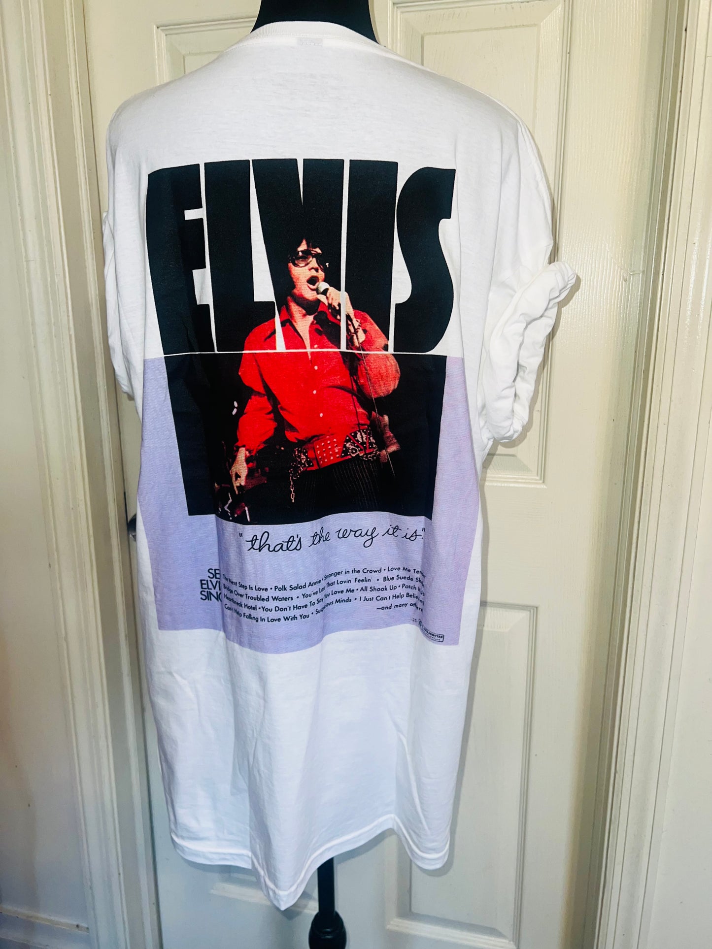 Elvis Double Sided Oversized Distressed Tee