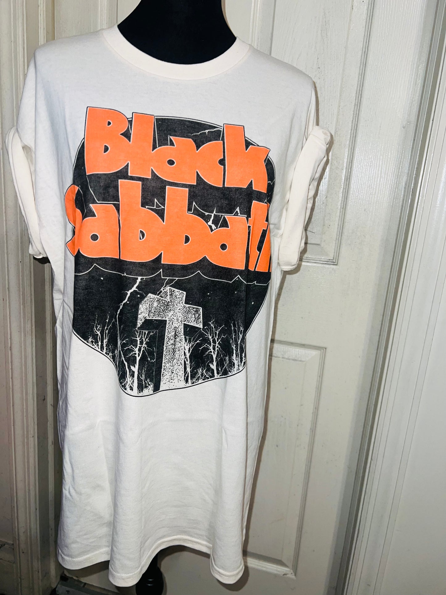 Black Sabbath Oversized Distressed T-Shirt