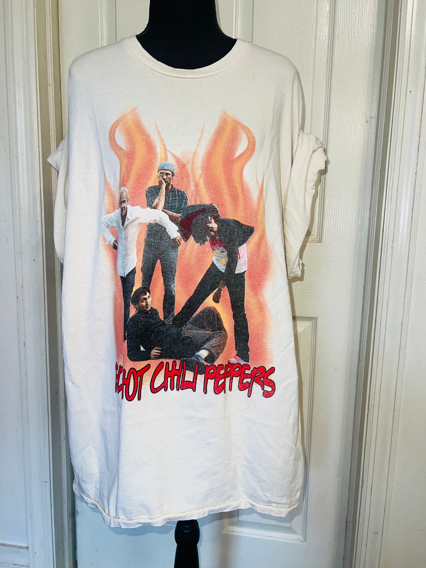 Red Hot Chili Peppers Oversized Distressed Tee