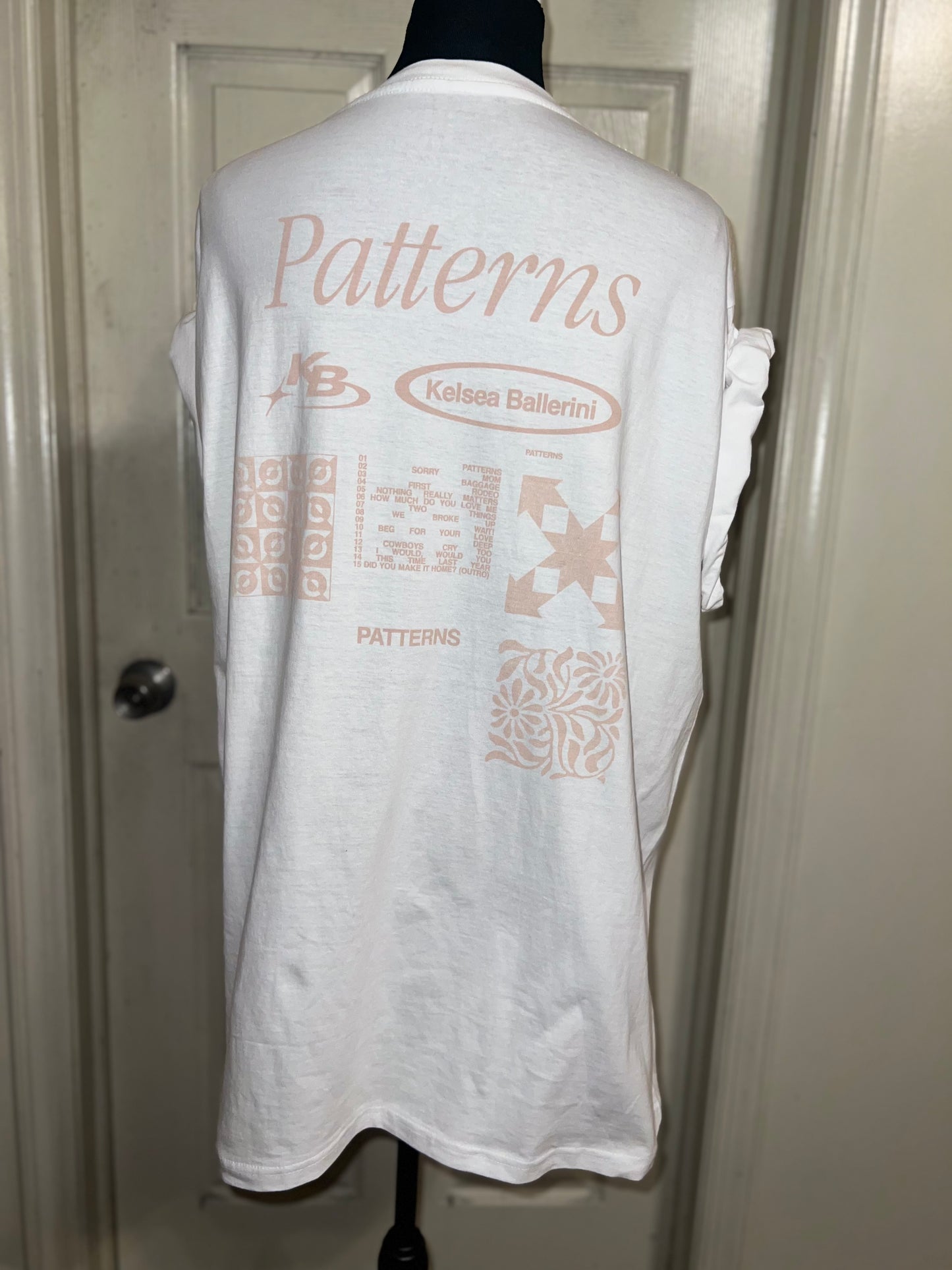 Kelsea Ballerini Oversized Double Sided Distressed Tour Tee