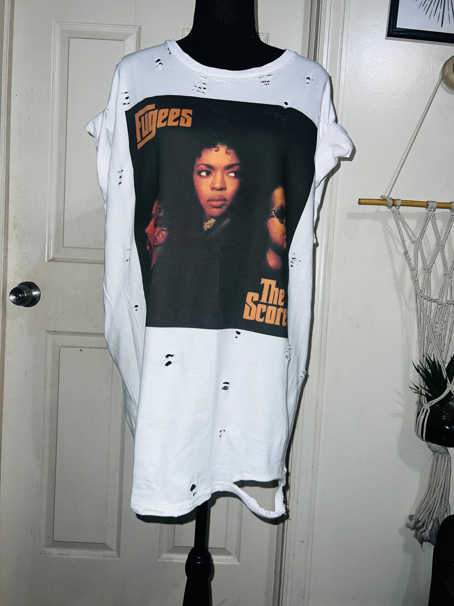 Fugees Oversized Distressed Tee
