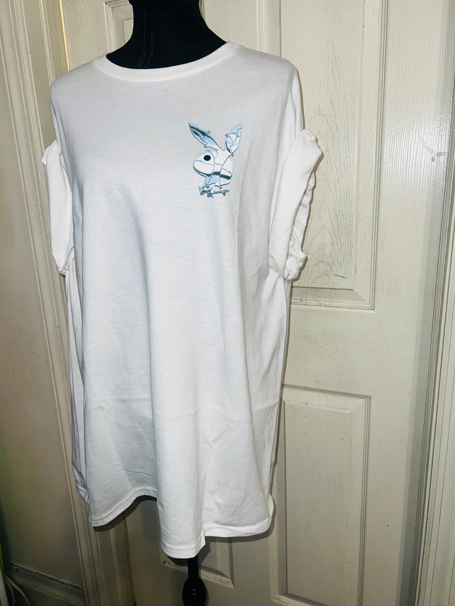 Playboy Double Sided Oversized Distressed Tee