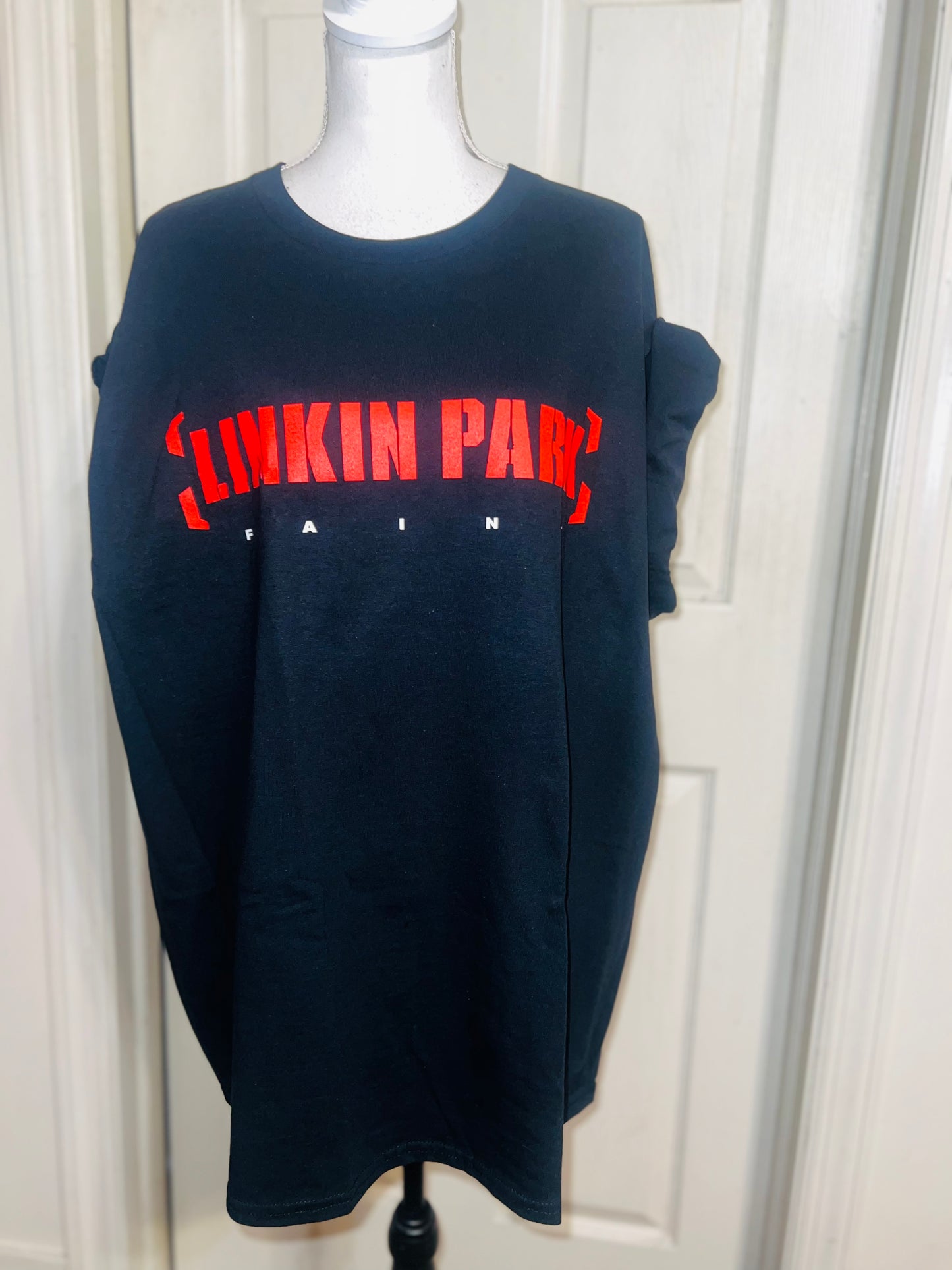 Linkin Park Double Sided Oversized Distressed Tee
