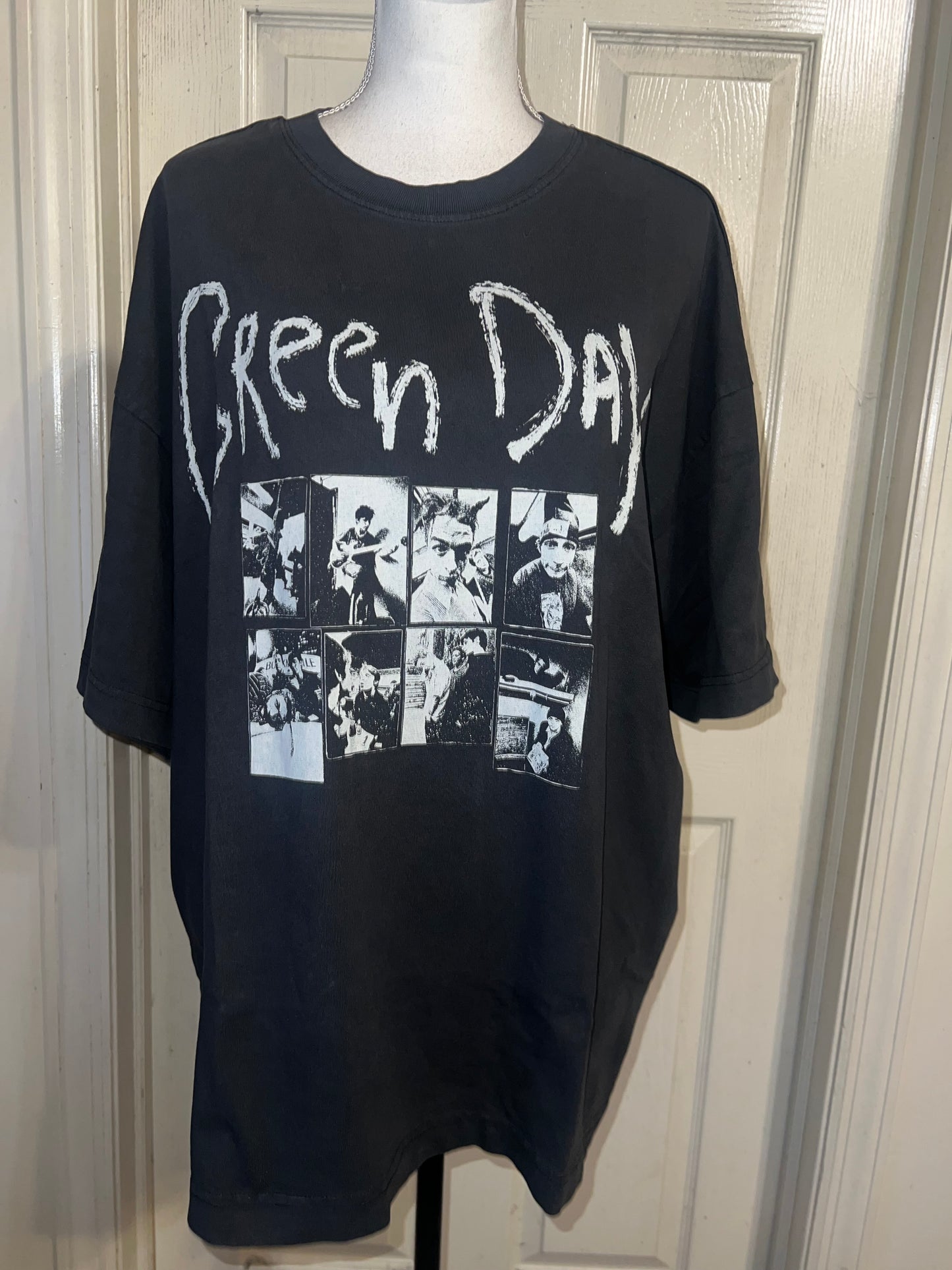 Green Day Oversized Distressed Tee