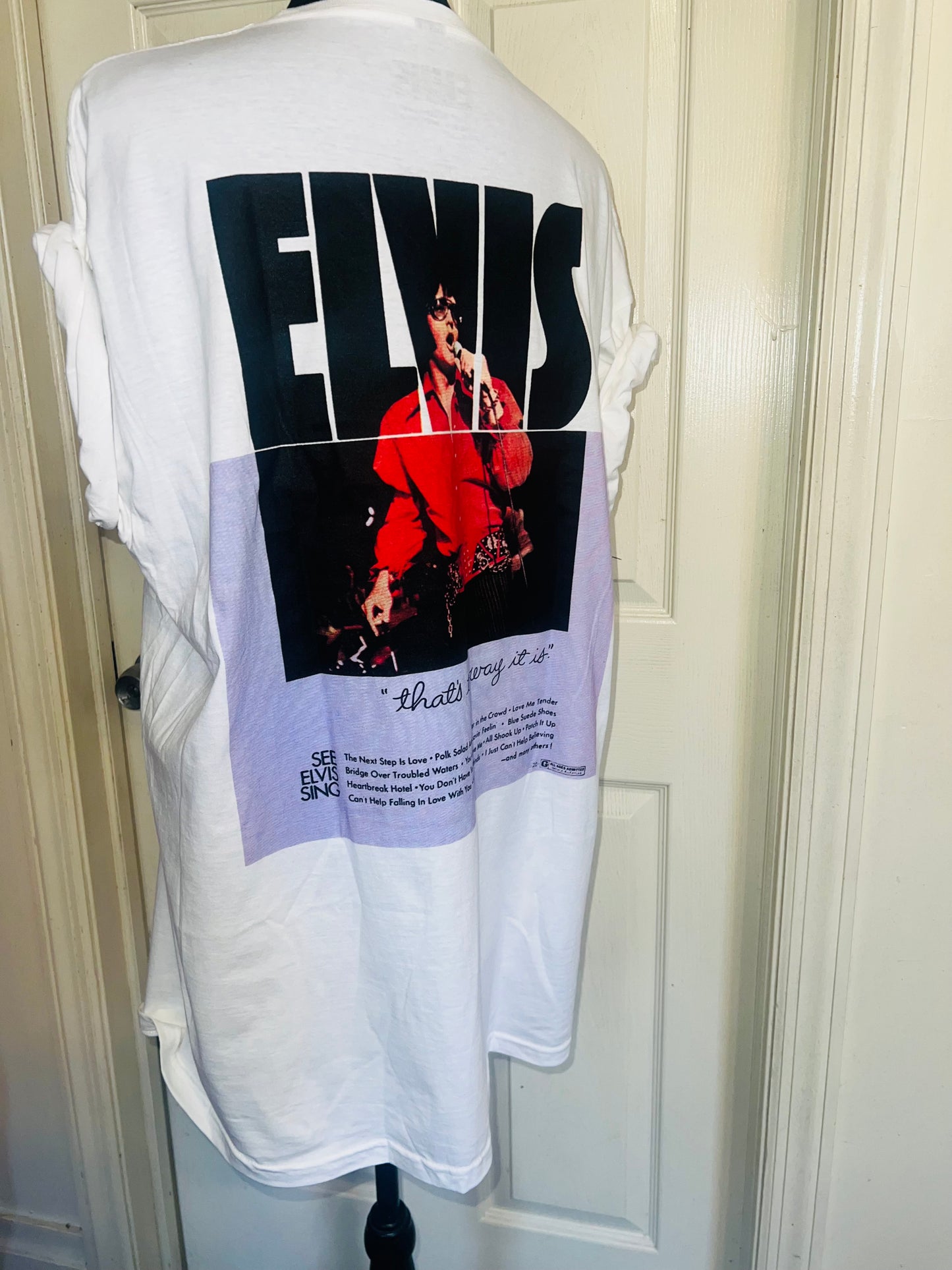 Elvis Double Sided Oversized Distressed Tee