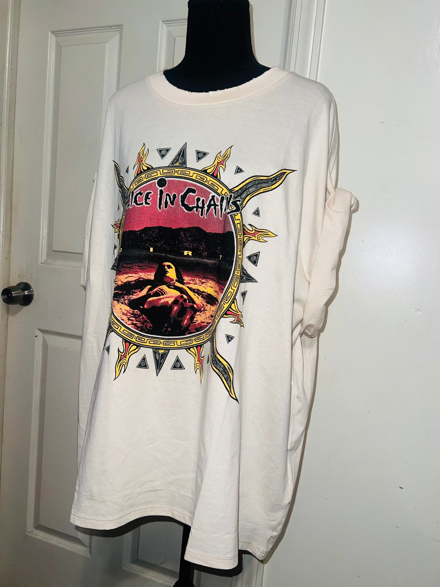 Alice In Chains Oversized Distressed Tee