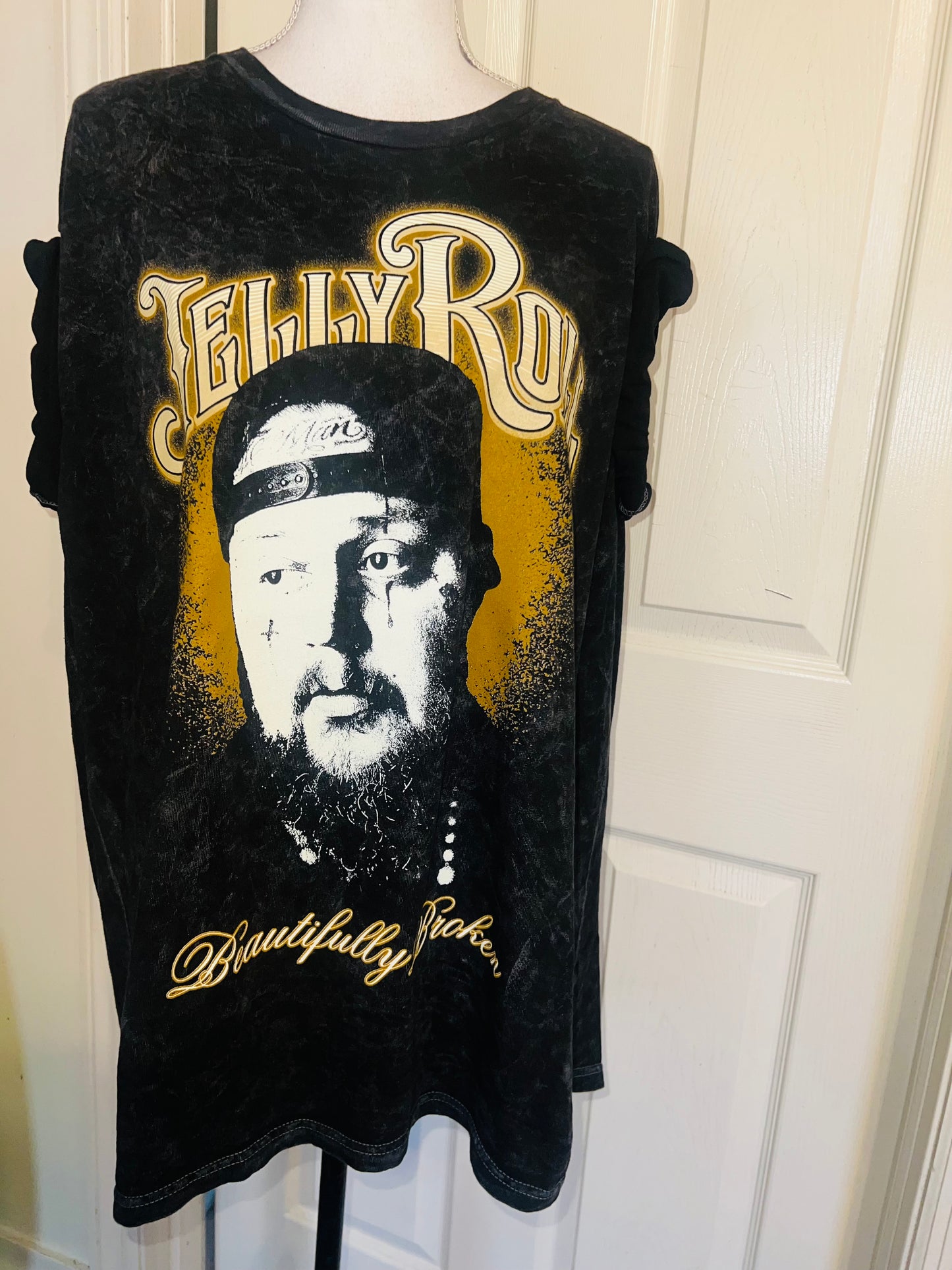 Jelly Roll Oversized Distressed Tee