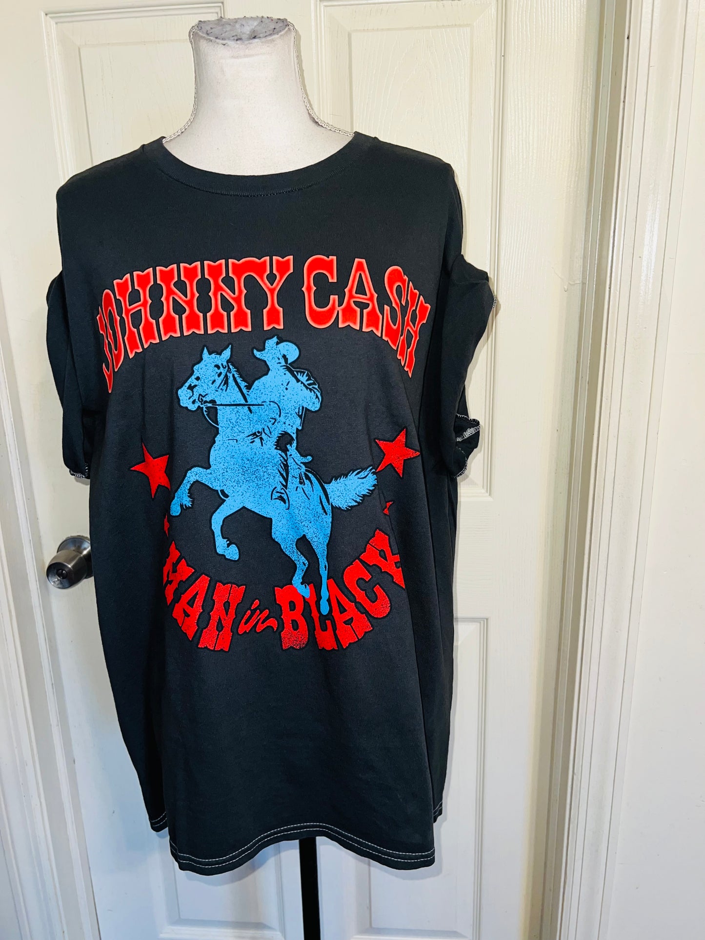 Johnny Cash Double Sided Oversized Distressed Tee