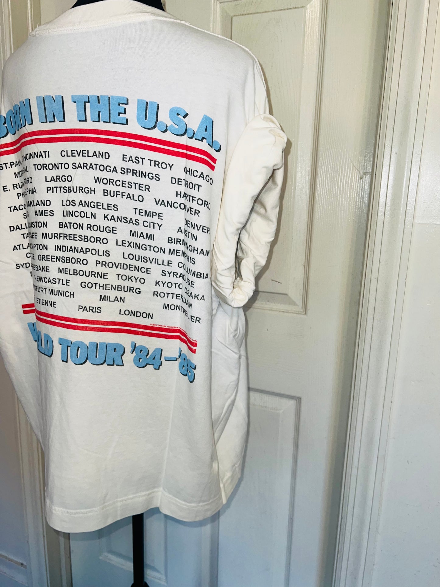 Bruce Springsteen and the Street Band Double Sided Oversized Distressed Tee