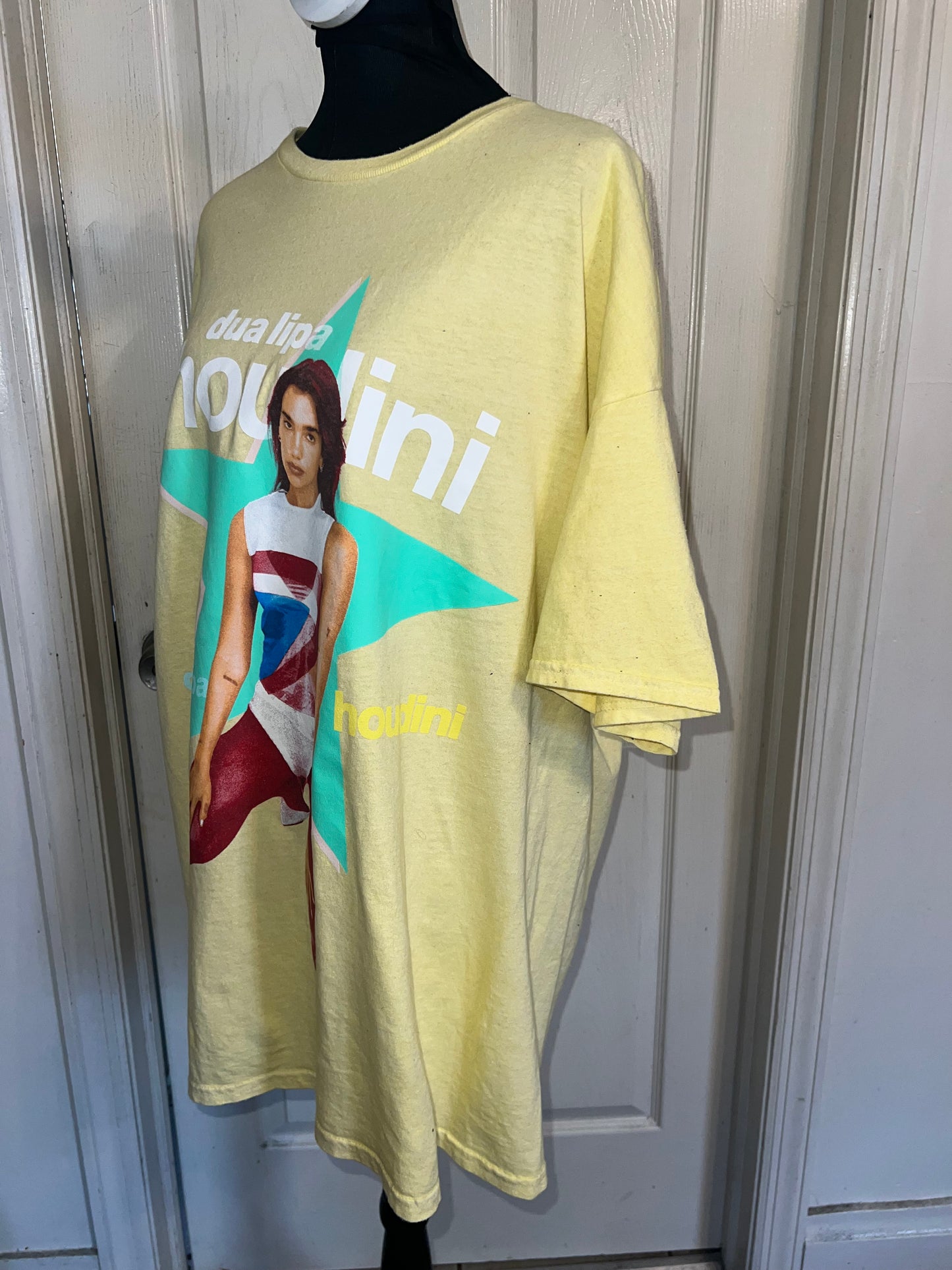 Dua Lipa Oversized Distressed Tee