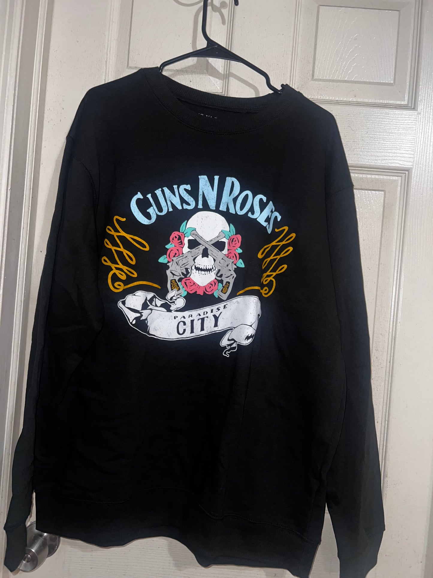 Guns N’ Roses Oversized Distressed Sweatshirt