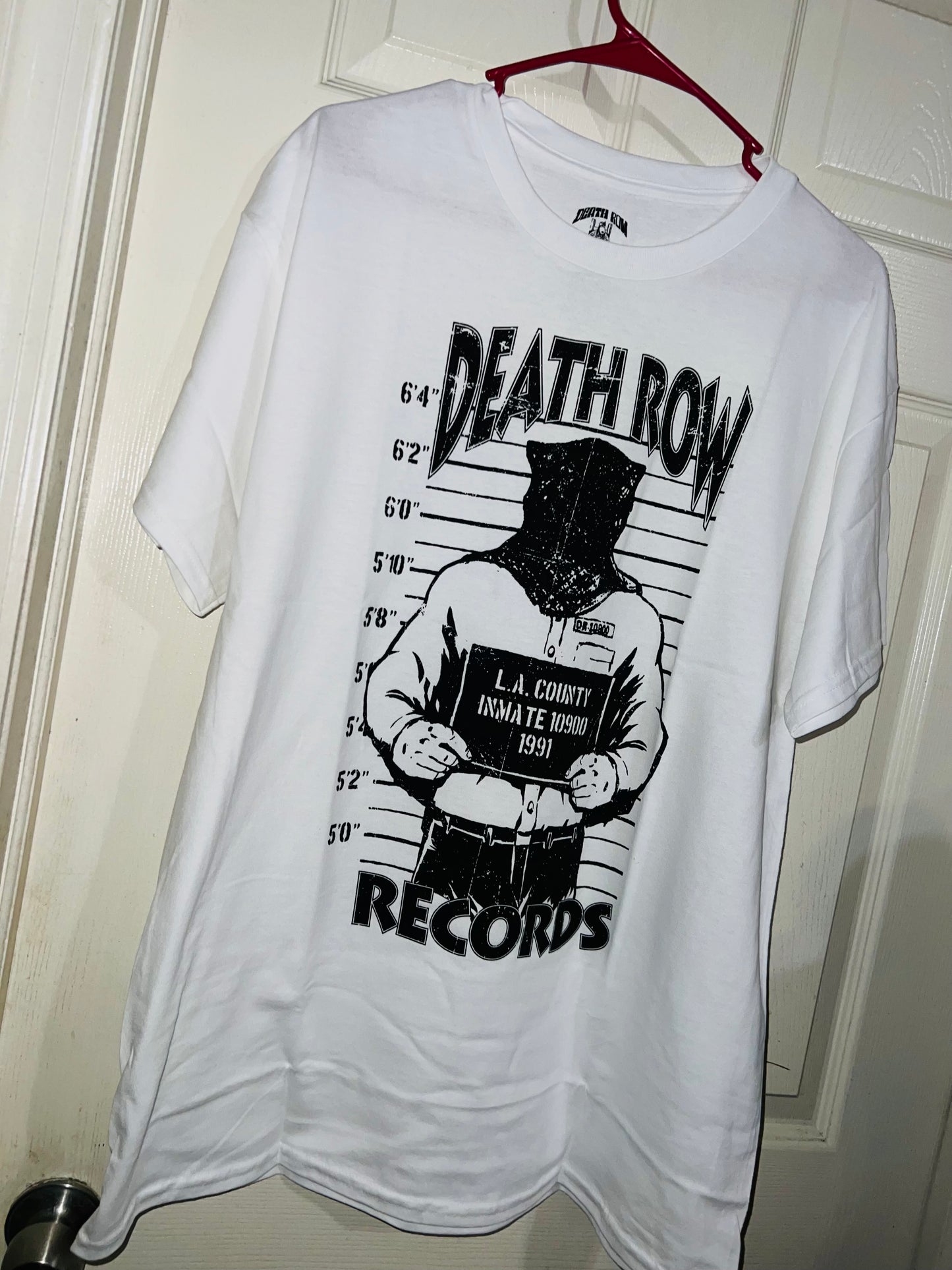 Death Row Records Oversized Distressed Tee