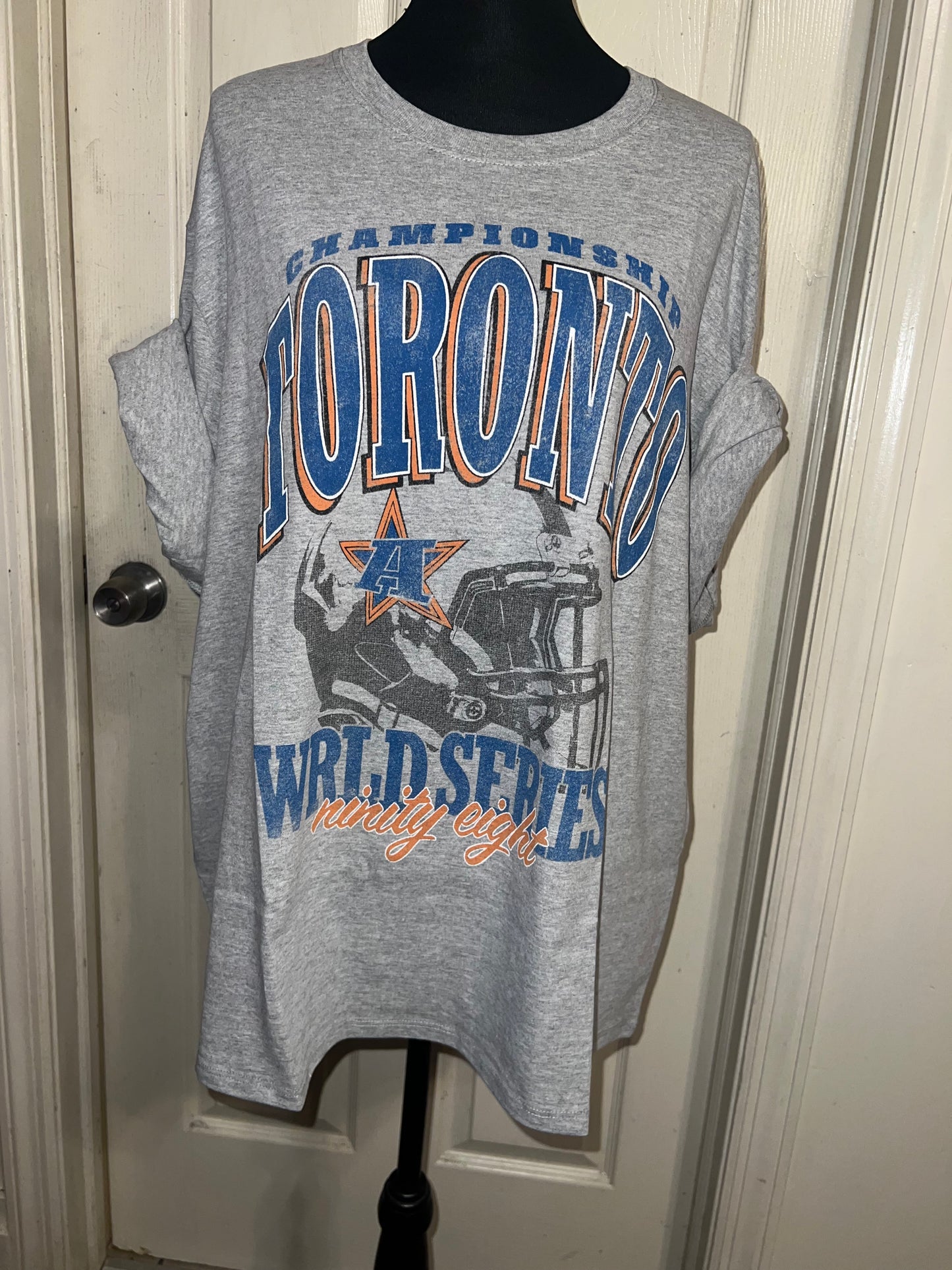 Toronto Sports Graphic Oversized Distressed Tee
