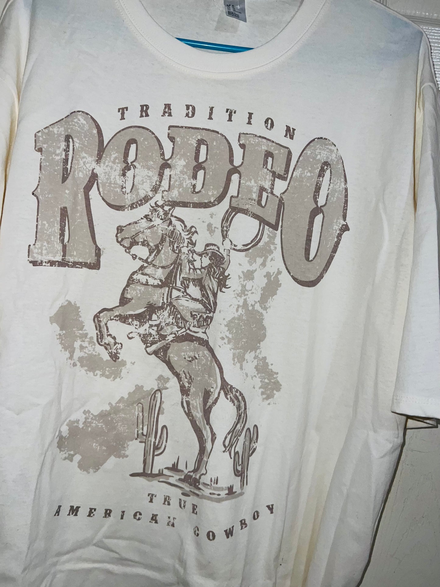 Rodeo Oversized Distressed Tee