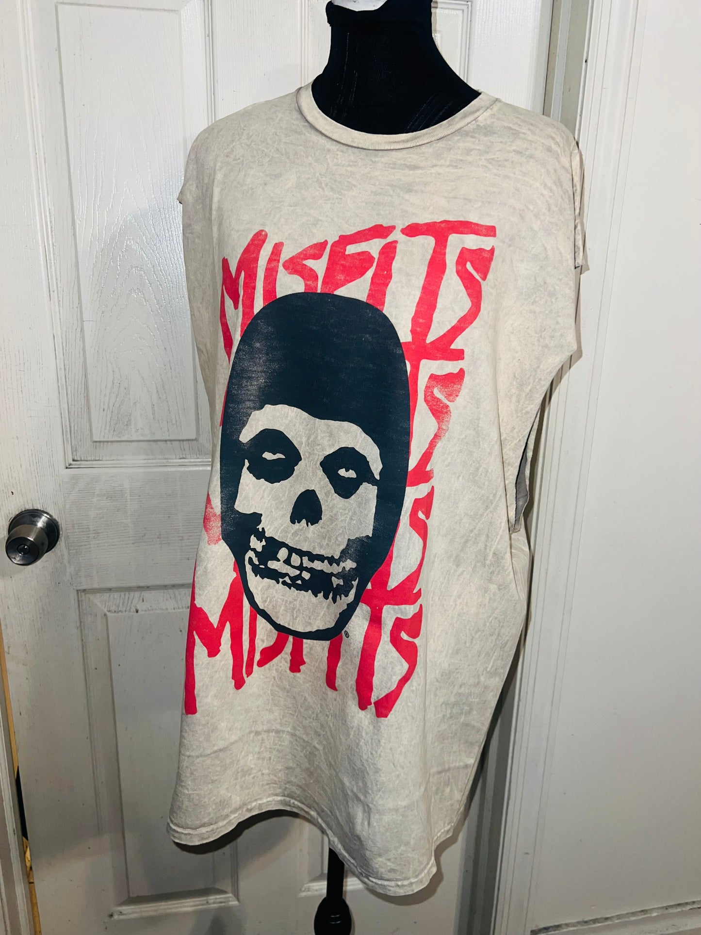 Misfits Oversized Distressed Muscle Tank