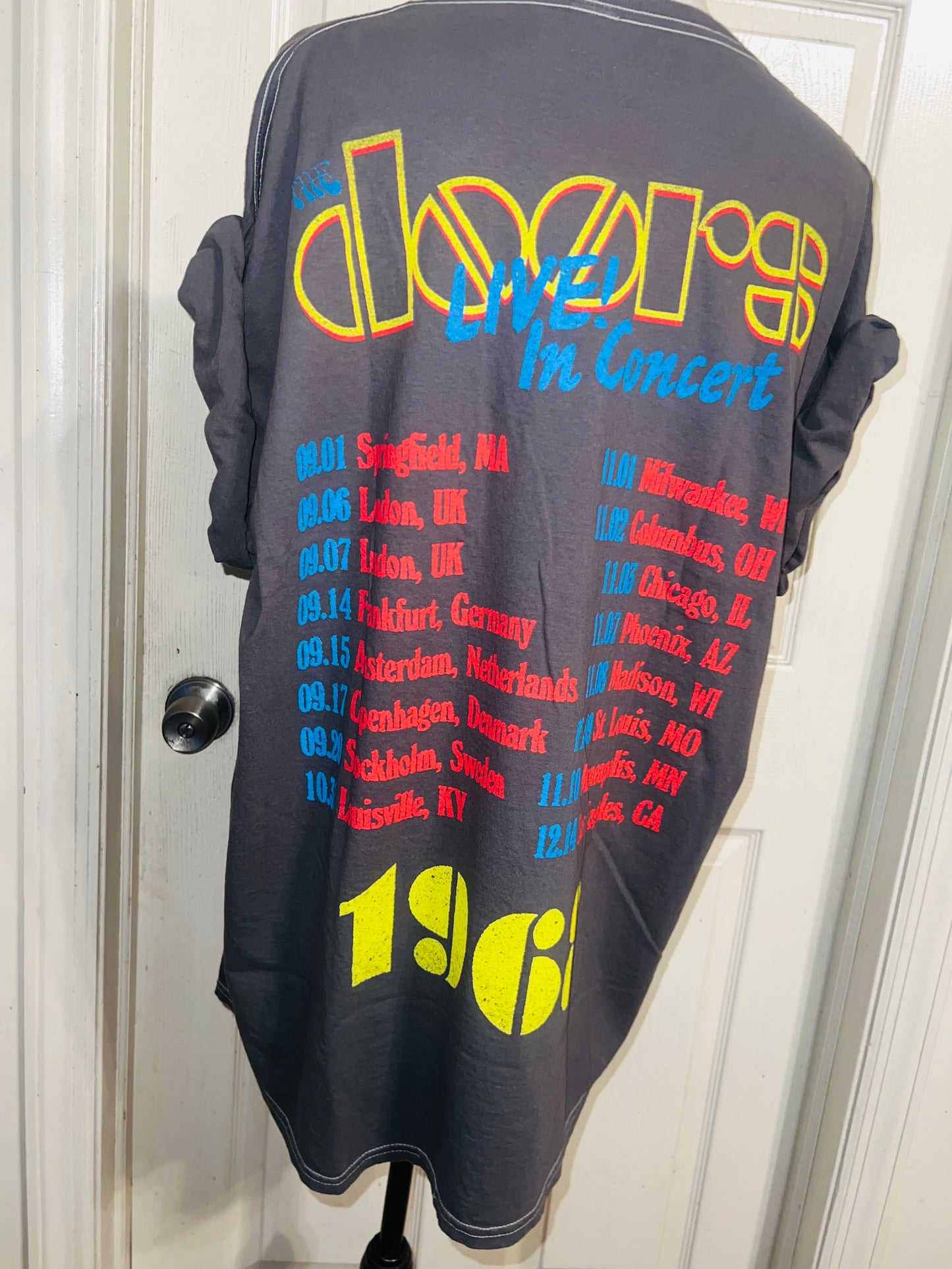 The Doors Double Sided Oversized Distressed Tee
