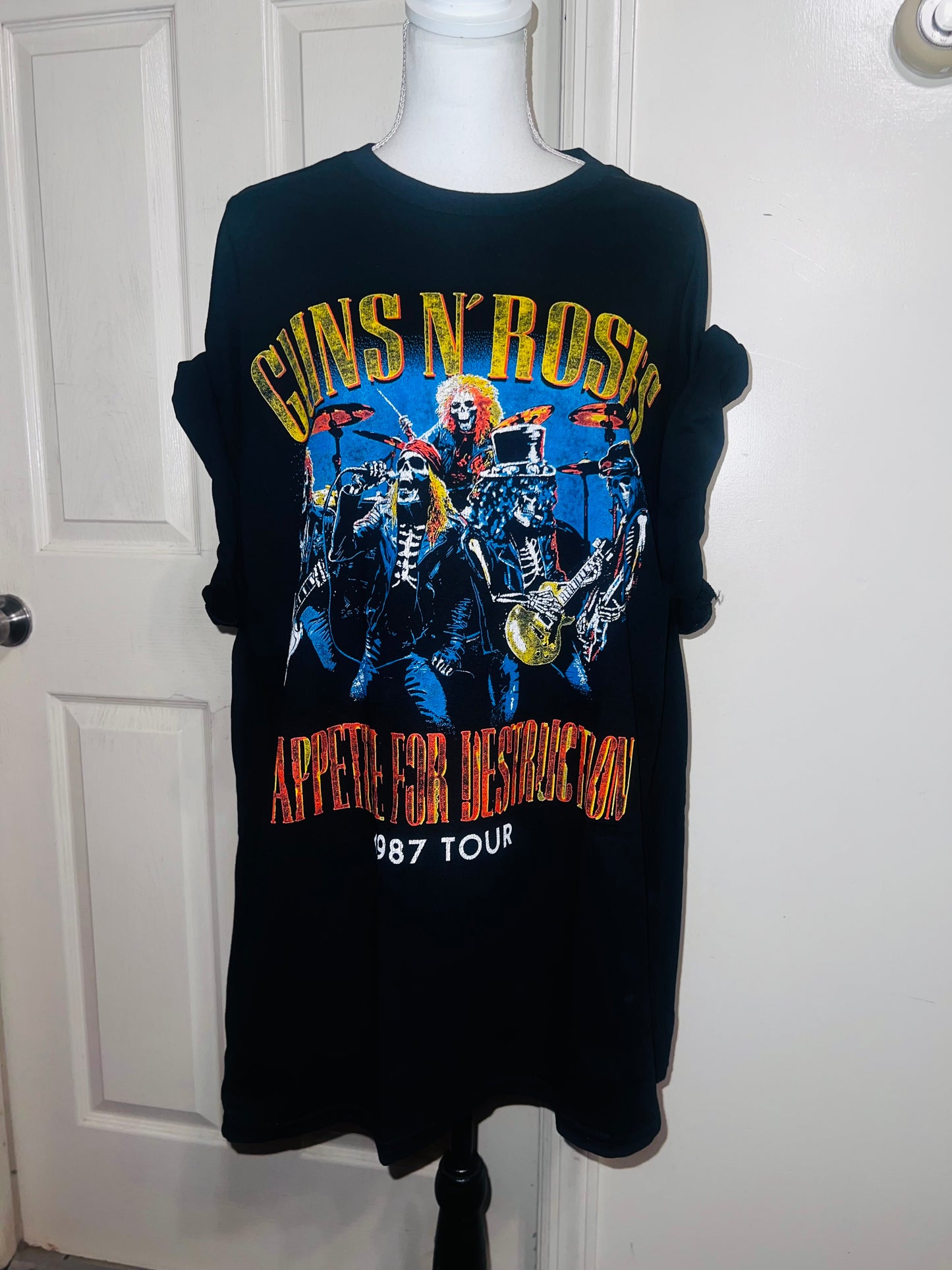 Guns N’ Roses Double Sided Oversized Distressed Tee
