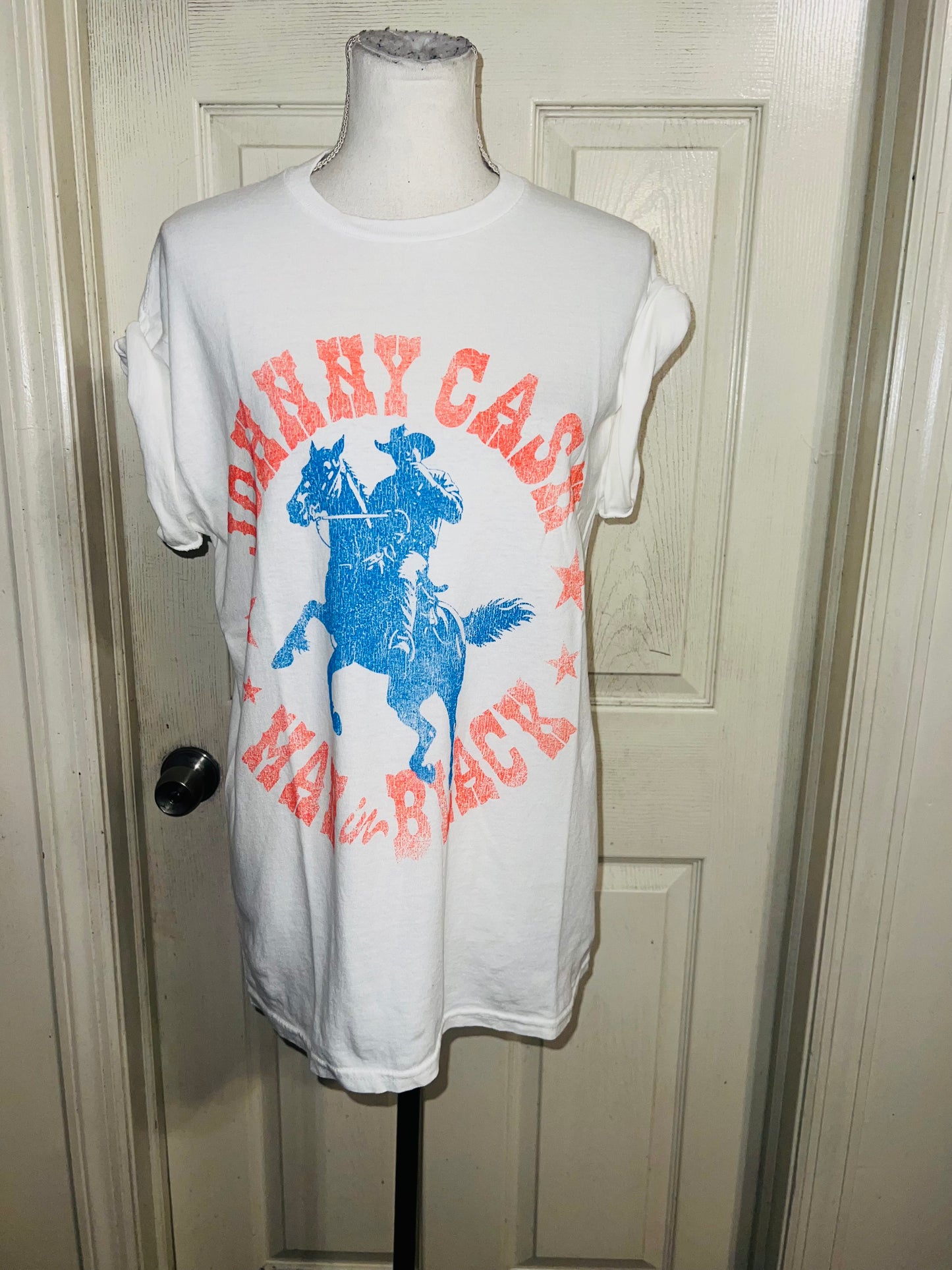 Johnny Cash Oversized Distressed Tee