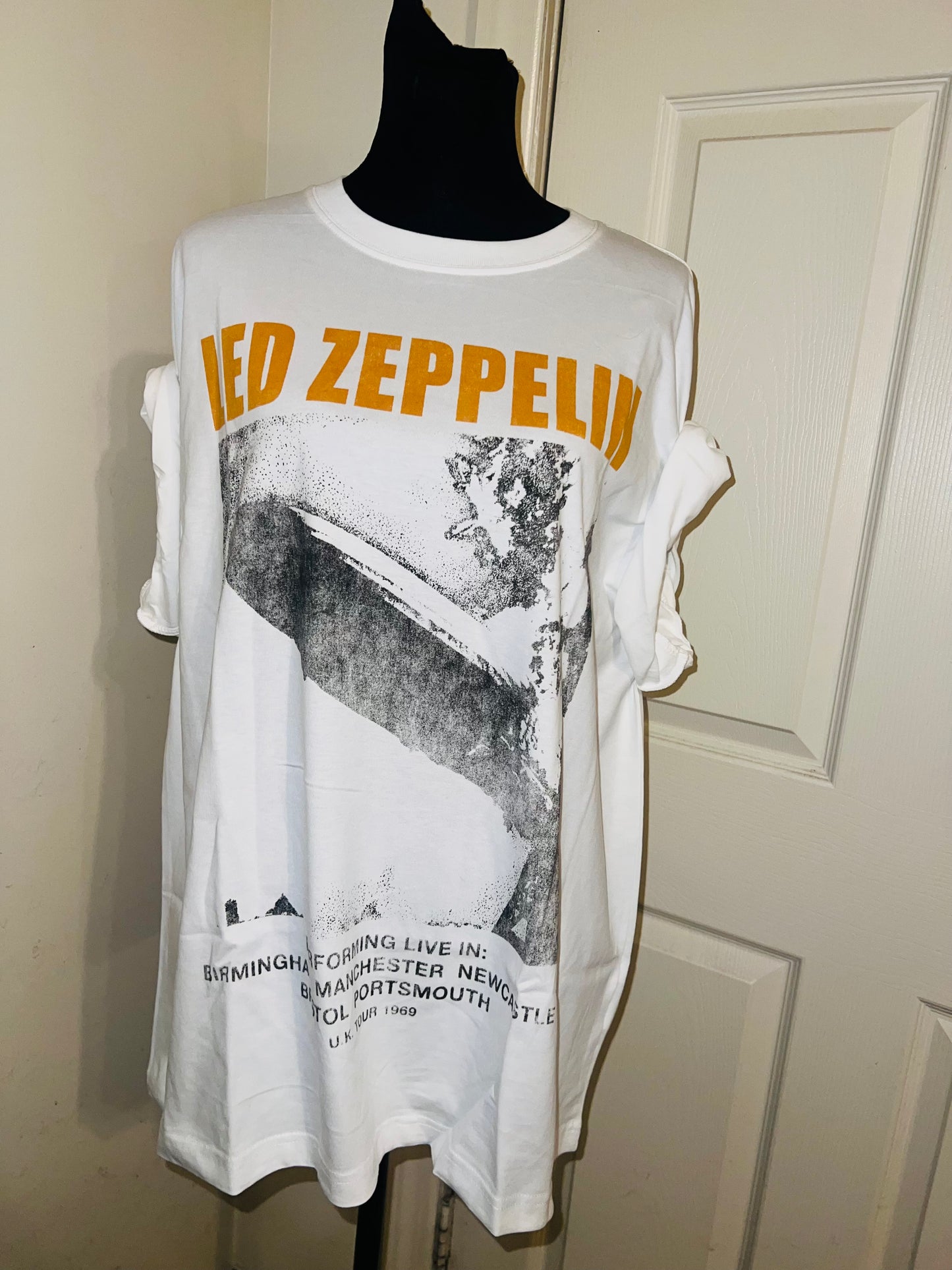 Led Zeppelin Oversized Distressed Tee