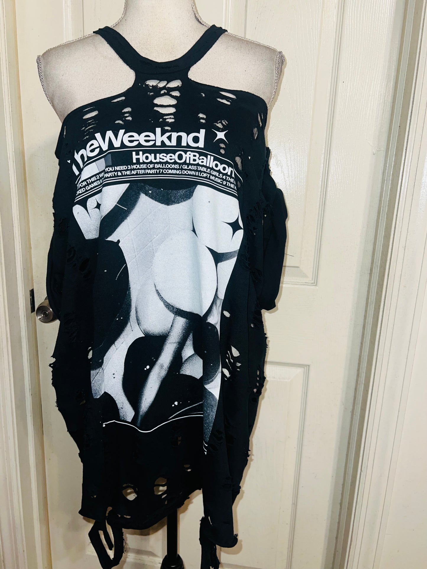 The Weeknd HOB Oversized Distressed Tee