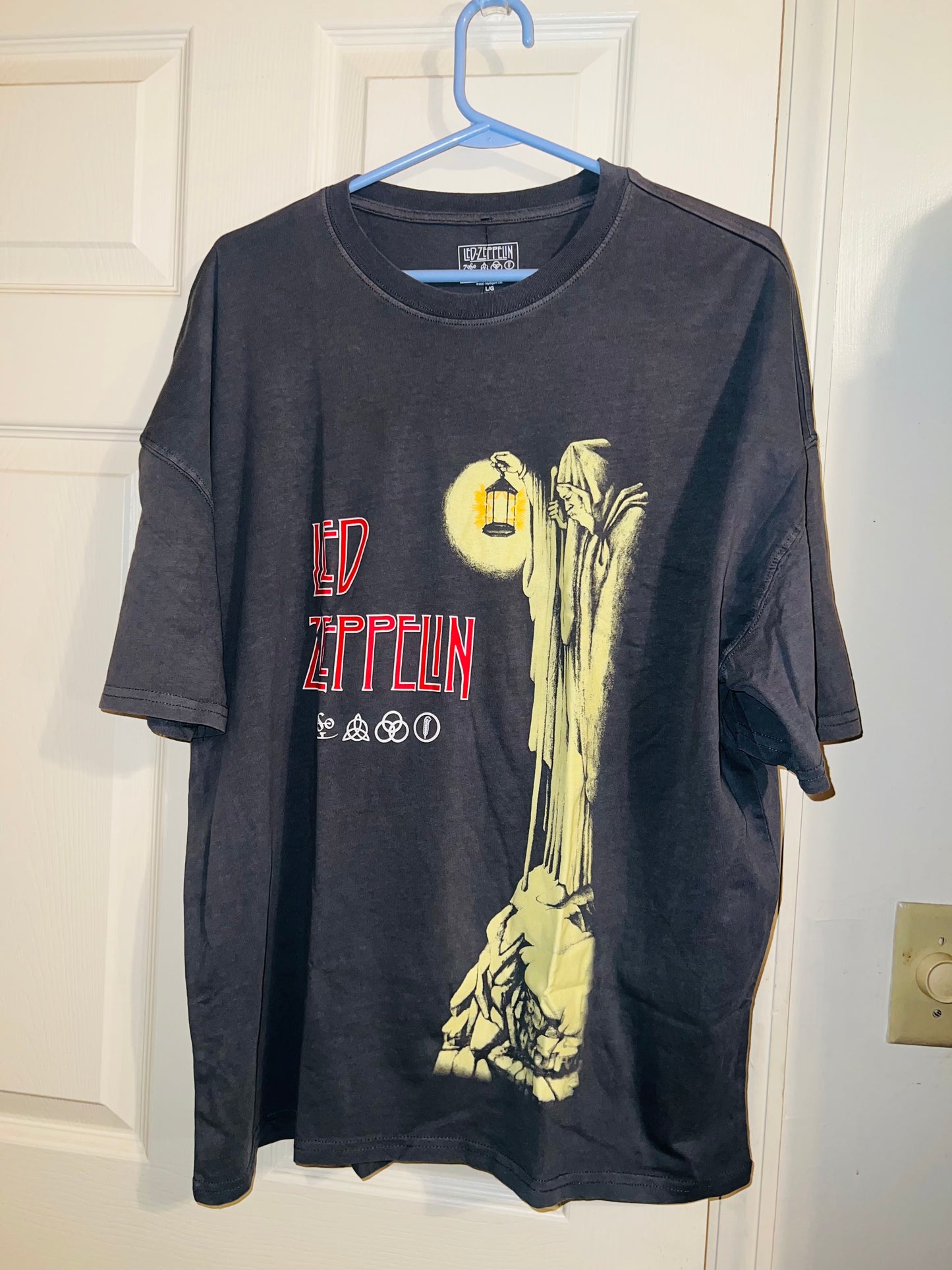 Led Zeppelin Oversized Distressed Tee