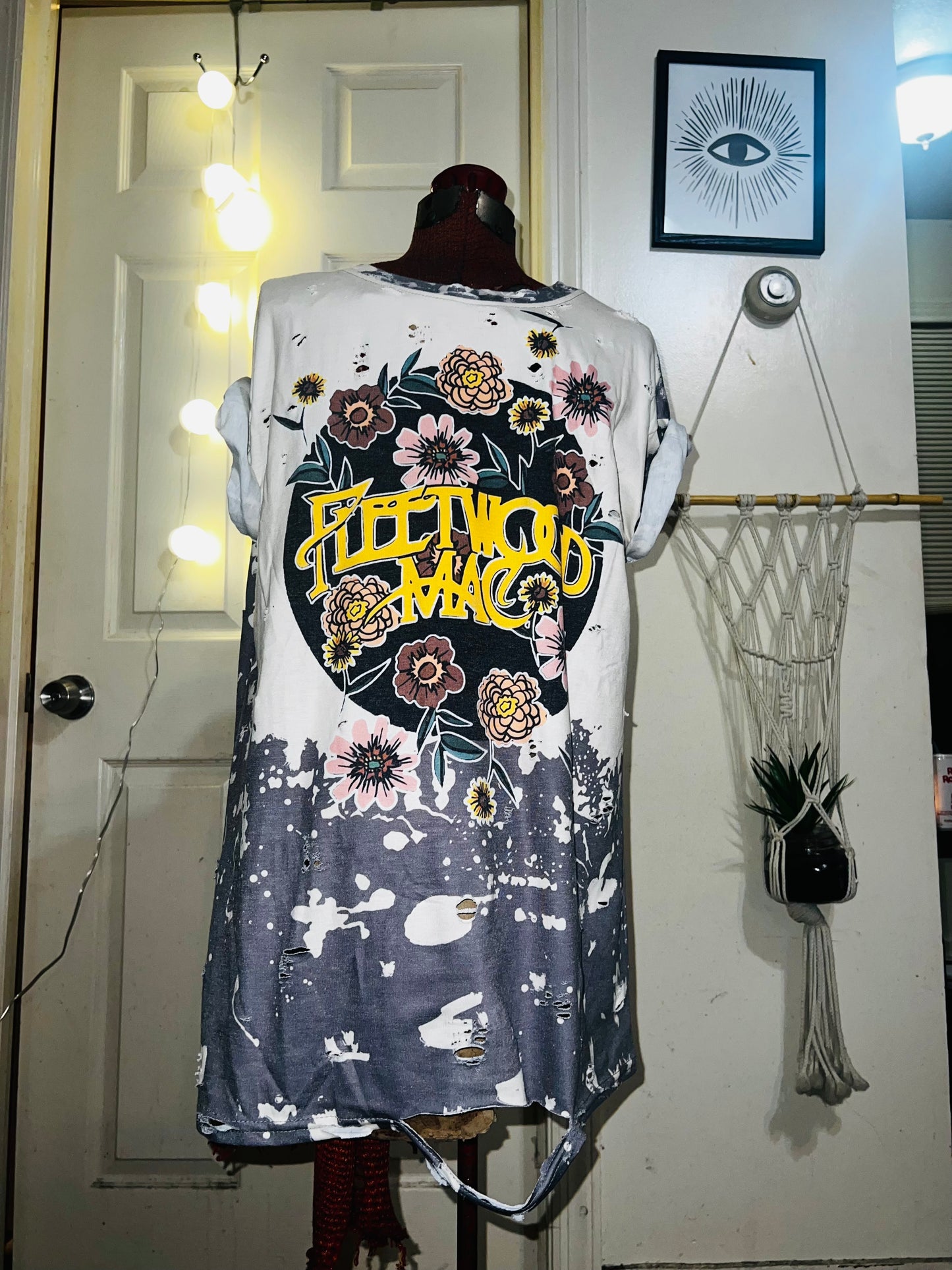 Fleetwood Mac Floral Distressed Tee