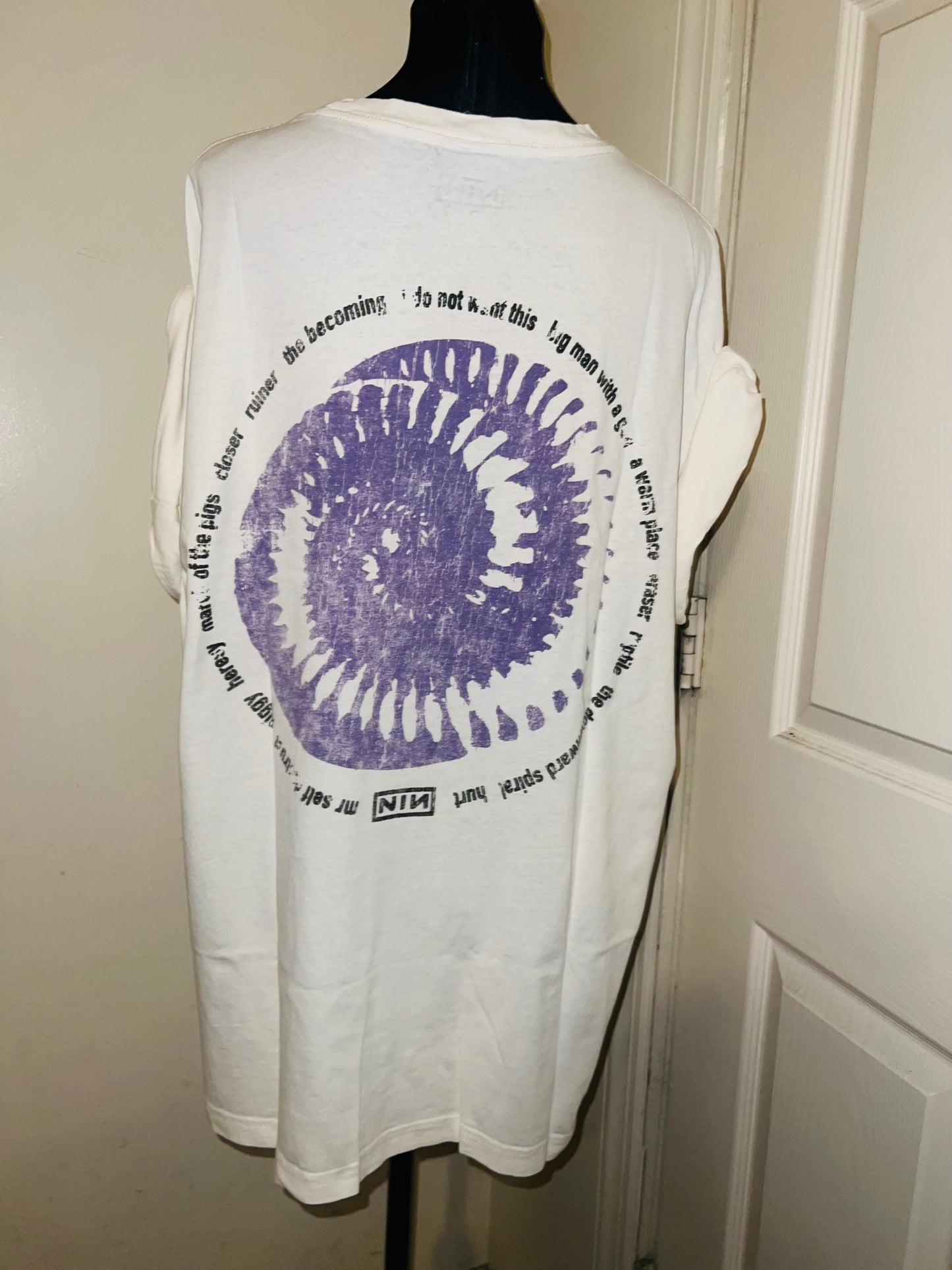 Nine Inch Nails Double Sided Oversized Distressed Tee
