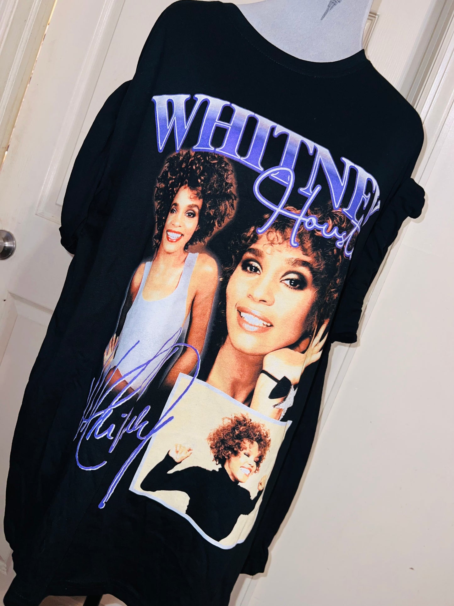 Whitney Houston Oversized Distressed Tee