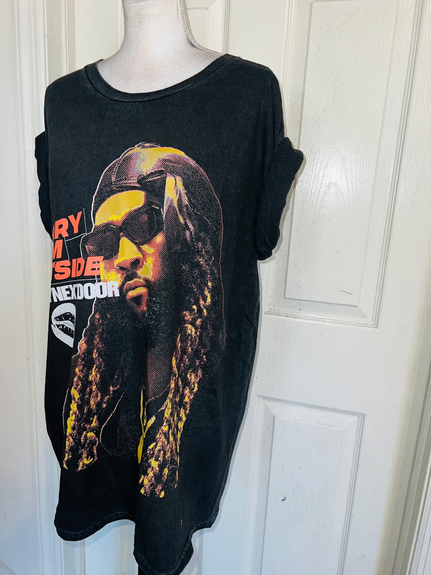 PartyNextDoor Oversized Distressed Tee