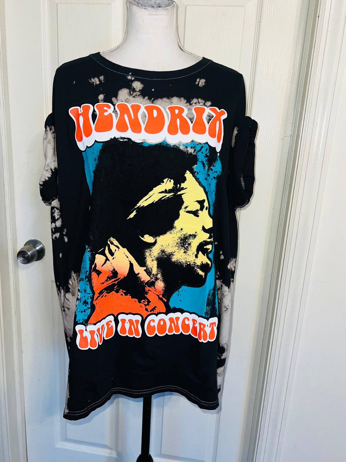 Jimi Hendrix Oversized Distressed Tee