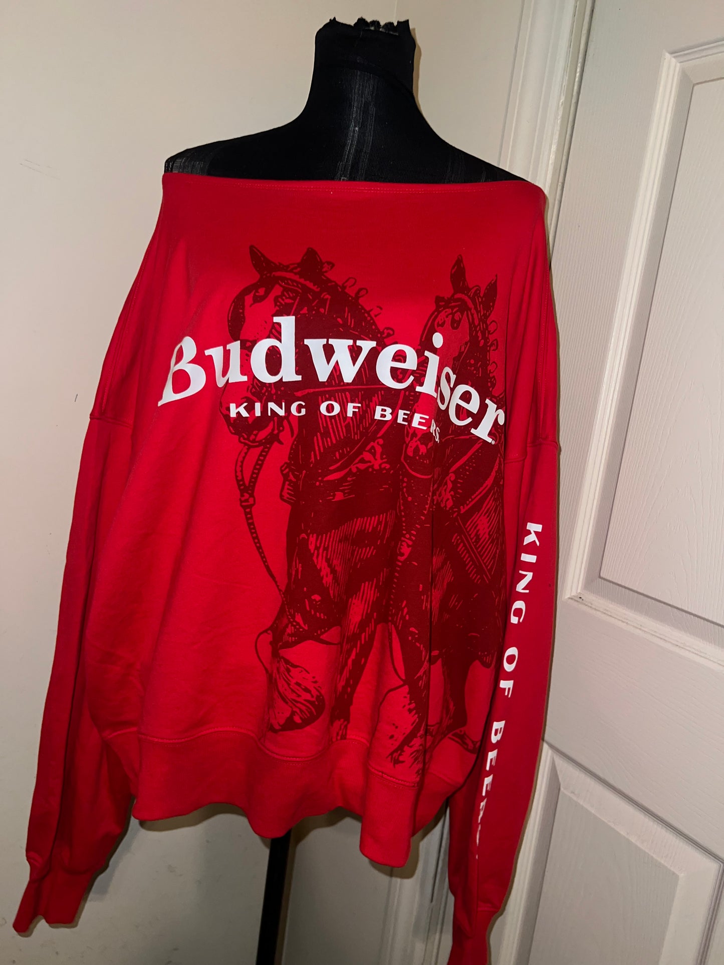 Budweiser Oversized Distressed OFTS Sweatshirt