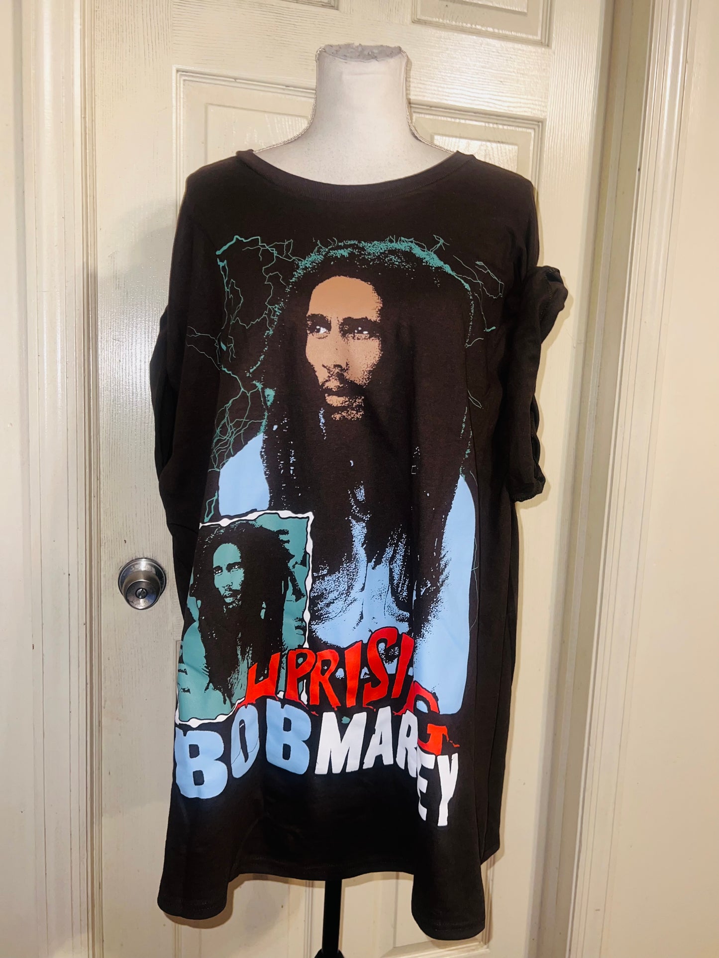 Bob Marley Oversized Distressed Tee