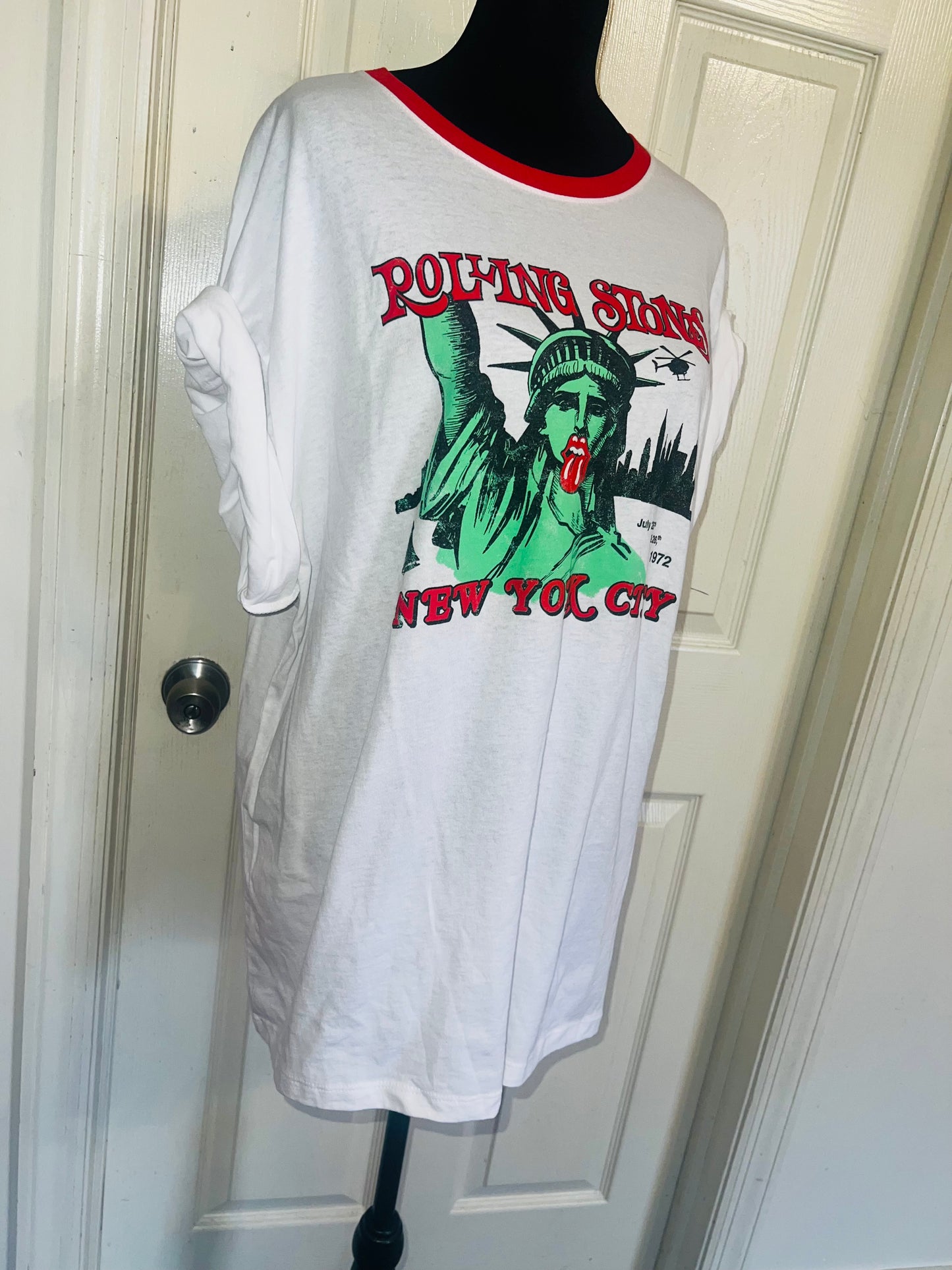 Rolling Stones Oversized Distressed Ted