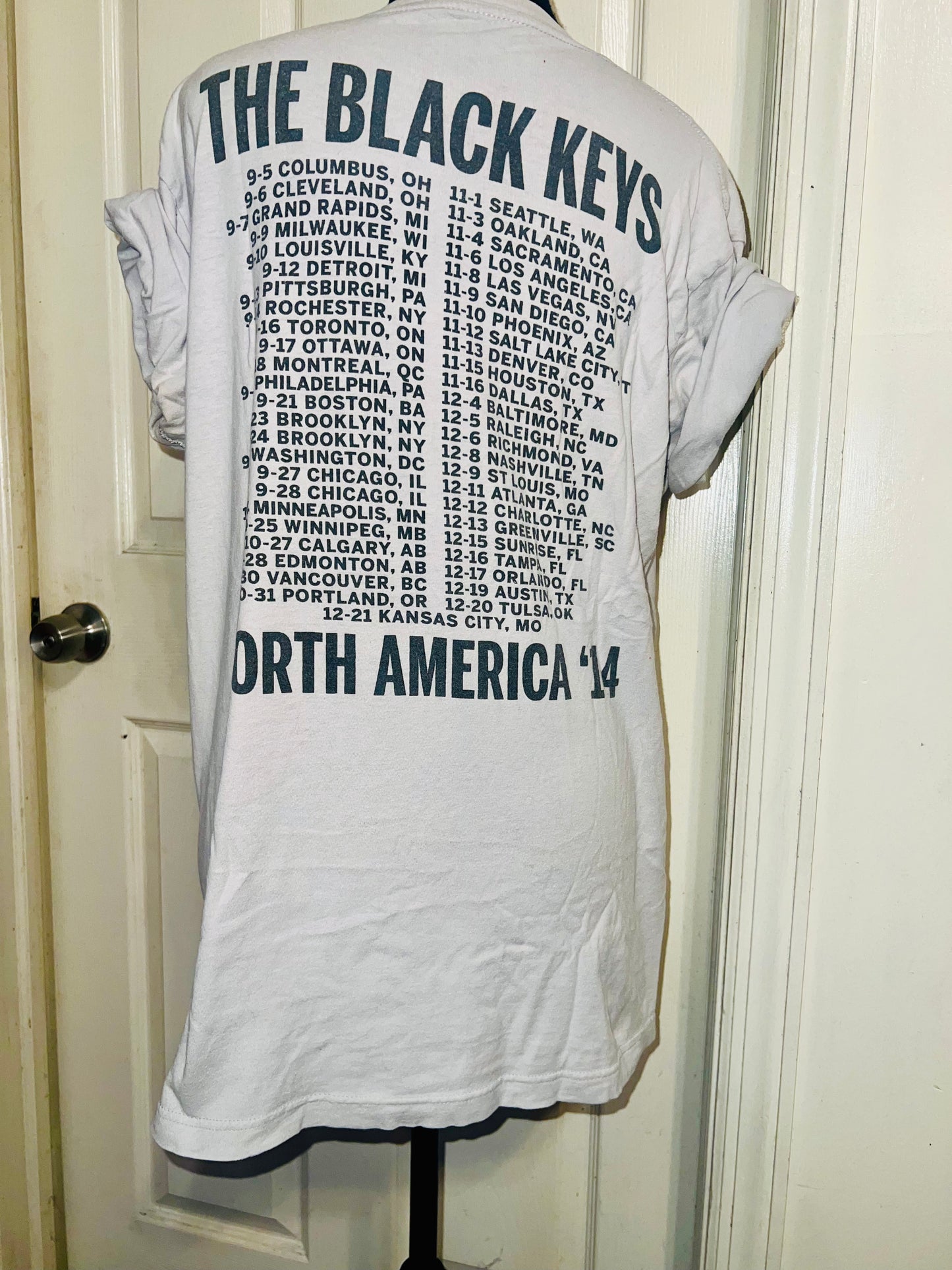 The Black Keys Vintage Tour Double Sided Oversized Tee