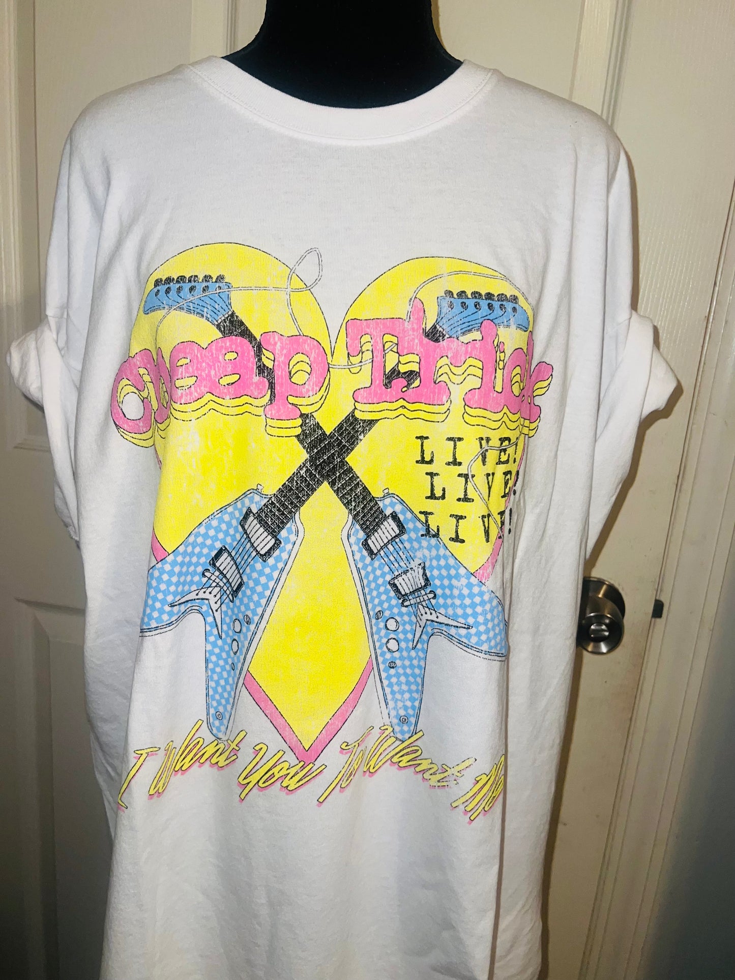 Cheap Trick Double Sided Oversized Tee