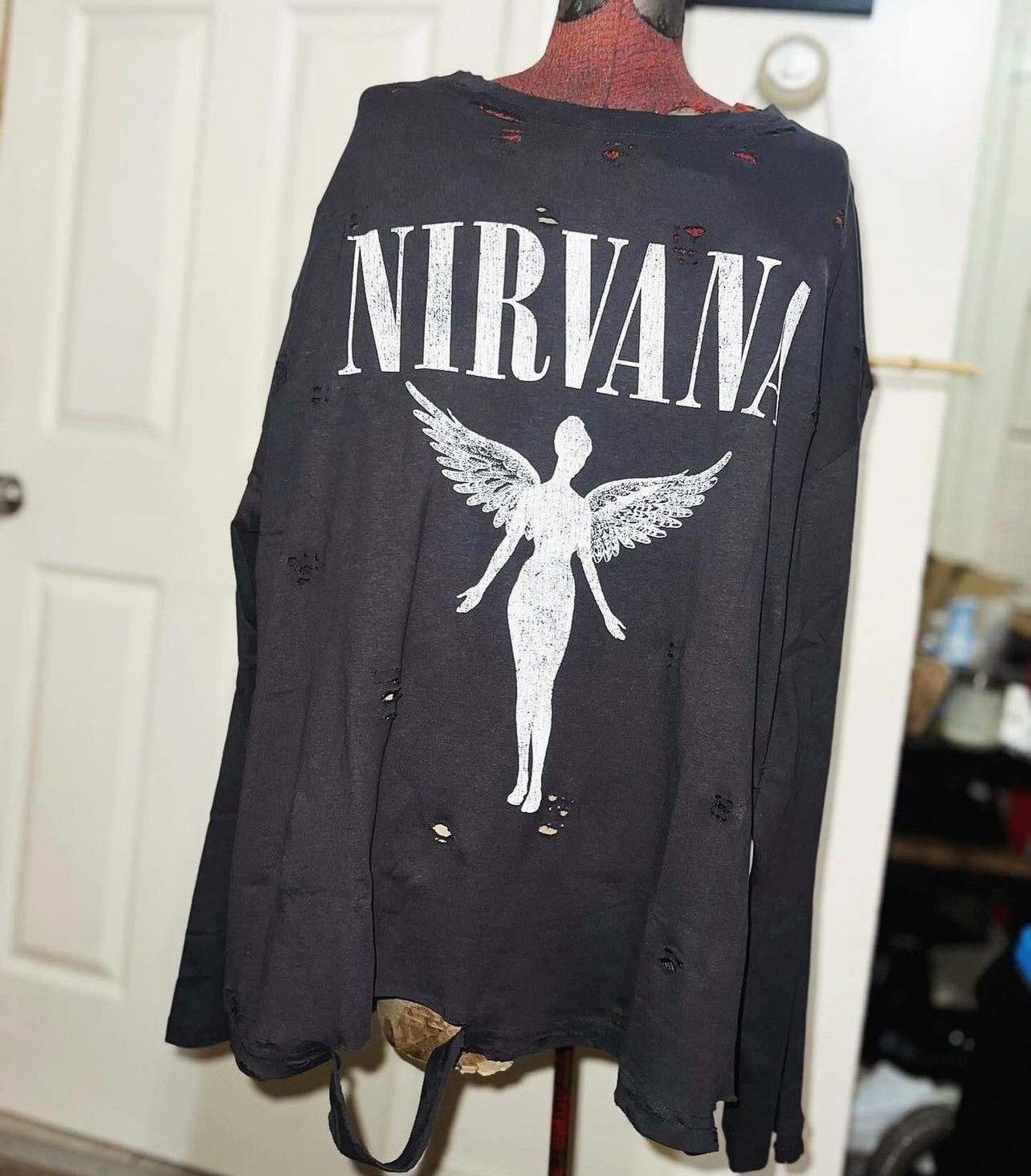 Nirvana Long Sleeve Oversized Shirt
